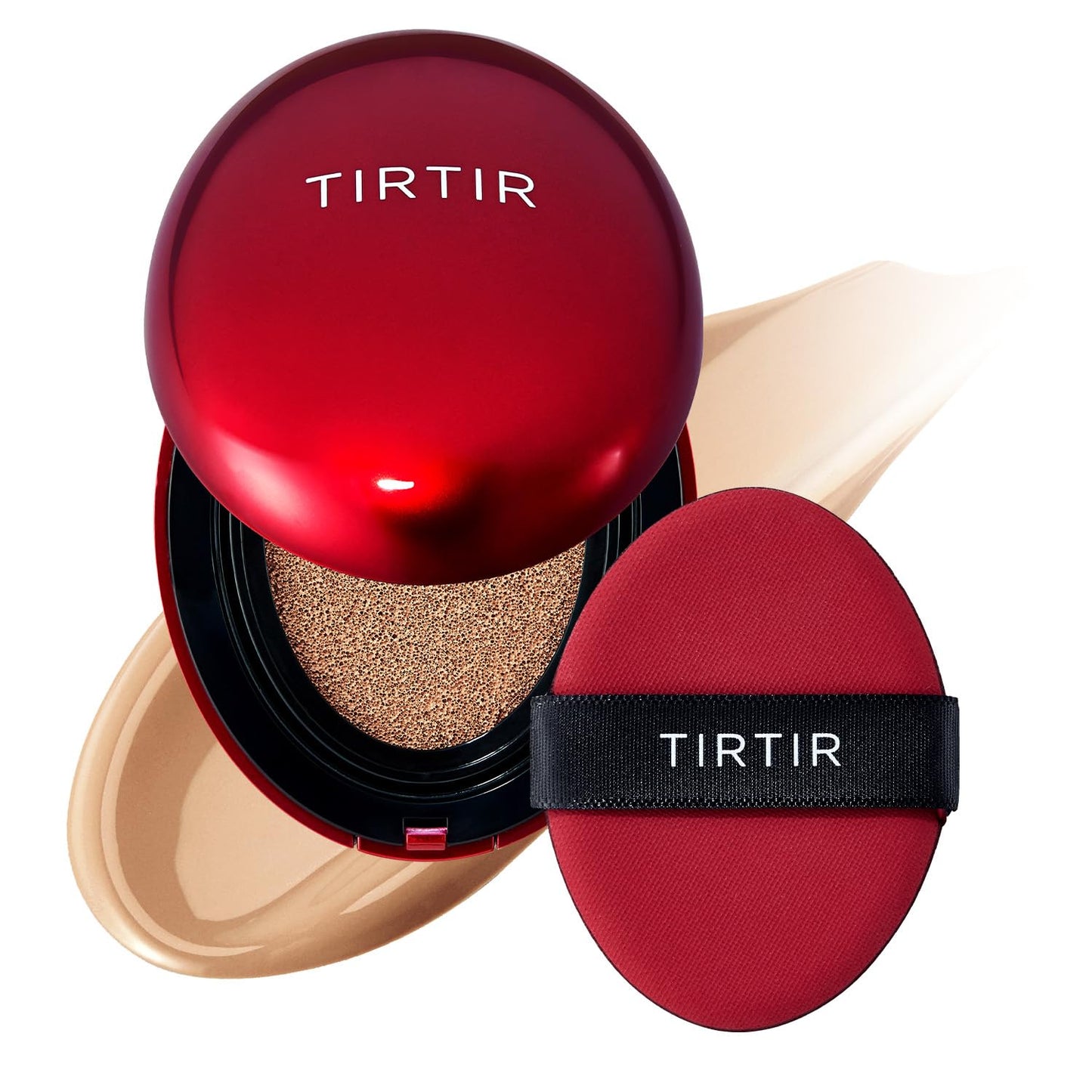 Mask Fit Red Cushion Foundation | Full Coverage, Weightless, Skin Fit, Satin Glow Finish, Korean Makeup BB Foundation, Beauty, Tattoo Cover Up, Buildable (#23N Sand, 0.63 Fl Oz)