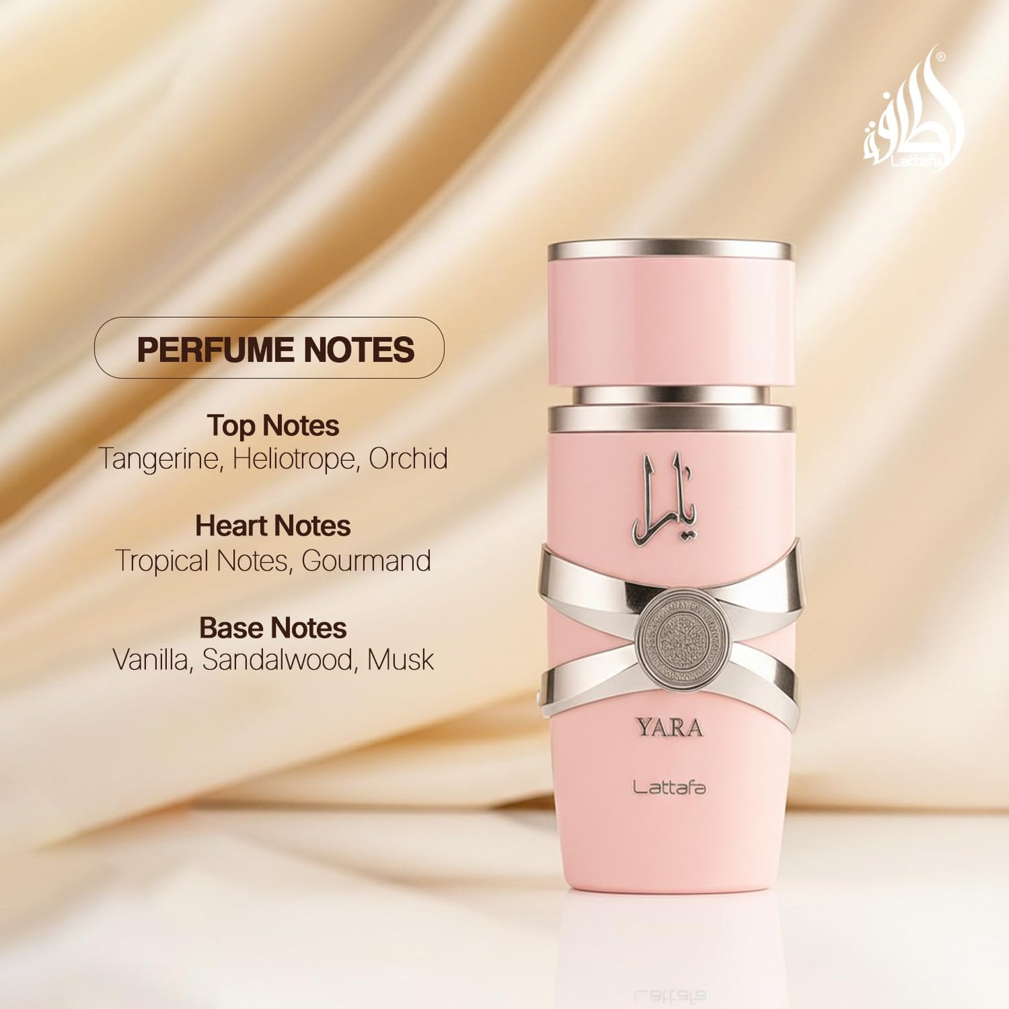 Yara - Vanilla, Gourmand, Fruity, Floral - Eau De Parfum Long-Lasting Fragrance for Women, 3.40 Ounce / 100 Ml