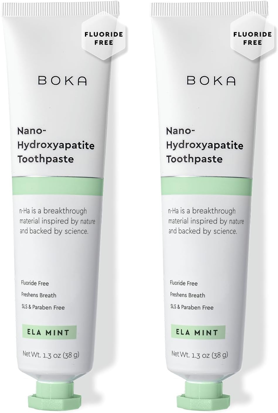 Fluoride Free Toothpaste, Nano Hydroxyapatite Toothpaste, Appropriate for Sensitive Teeth - for Adult, Kids Oral Care - Ela Mint Flavor, 4 Fl Oz 1Pk US Manufactured