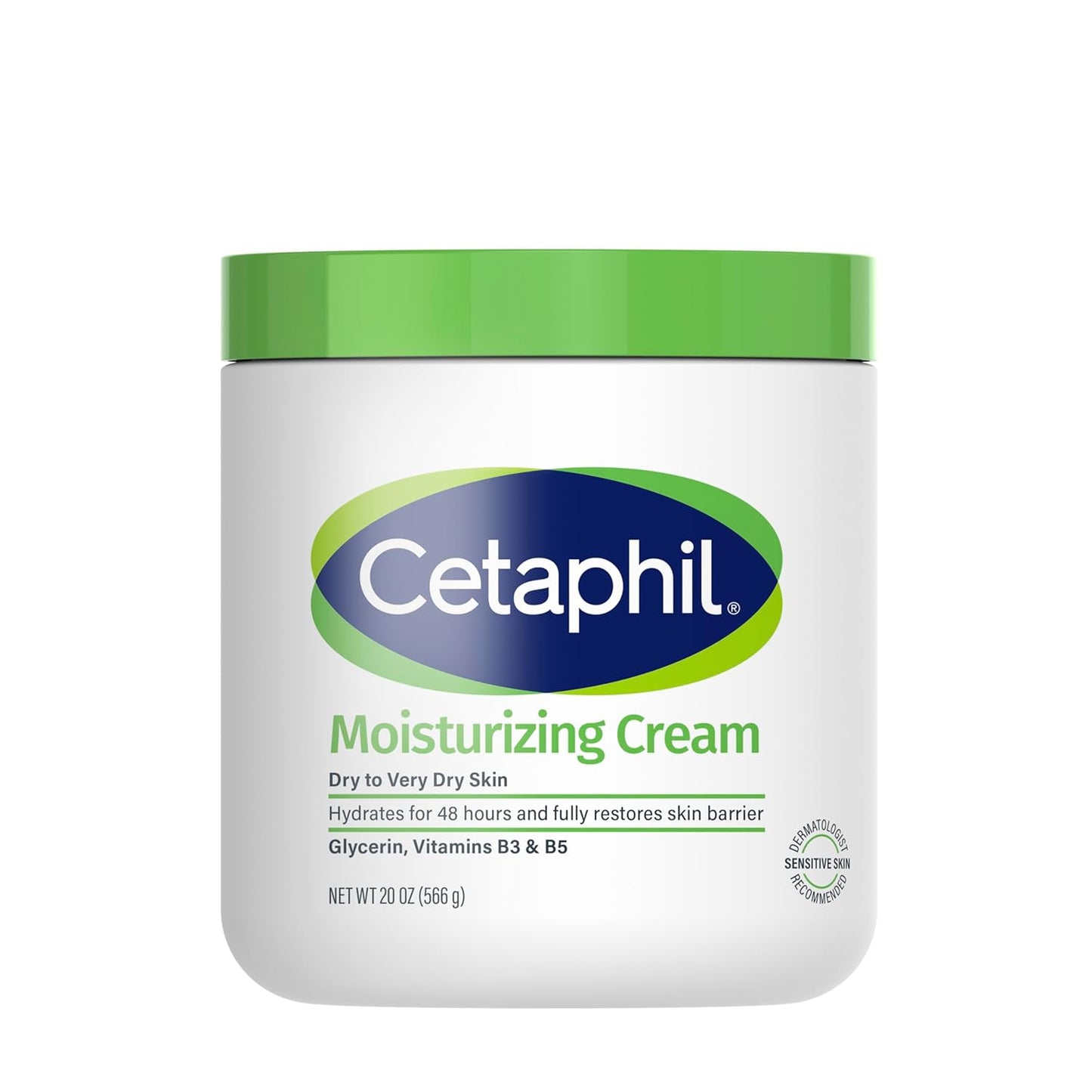 Face & Body Moisturizer, Hydrating Moisturizing Cream for Dry to Very Dry, Sensitive Skin, NEW 16 Oz 2 Pack, Fragrance Free, Non-Comedogenic, Non-Greasy
