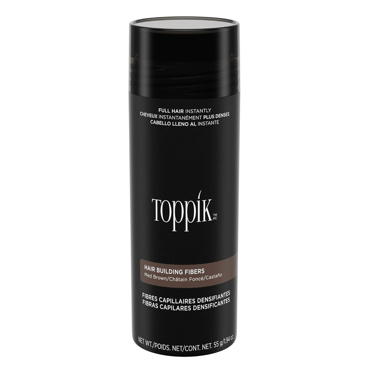 Toppik Hair Building Fibers, Fill in Fine or Thinning Hair Instantly Thicker, Fuller Looking Hair 9 Shades,4 Size Options