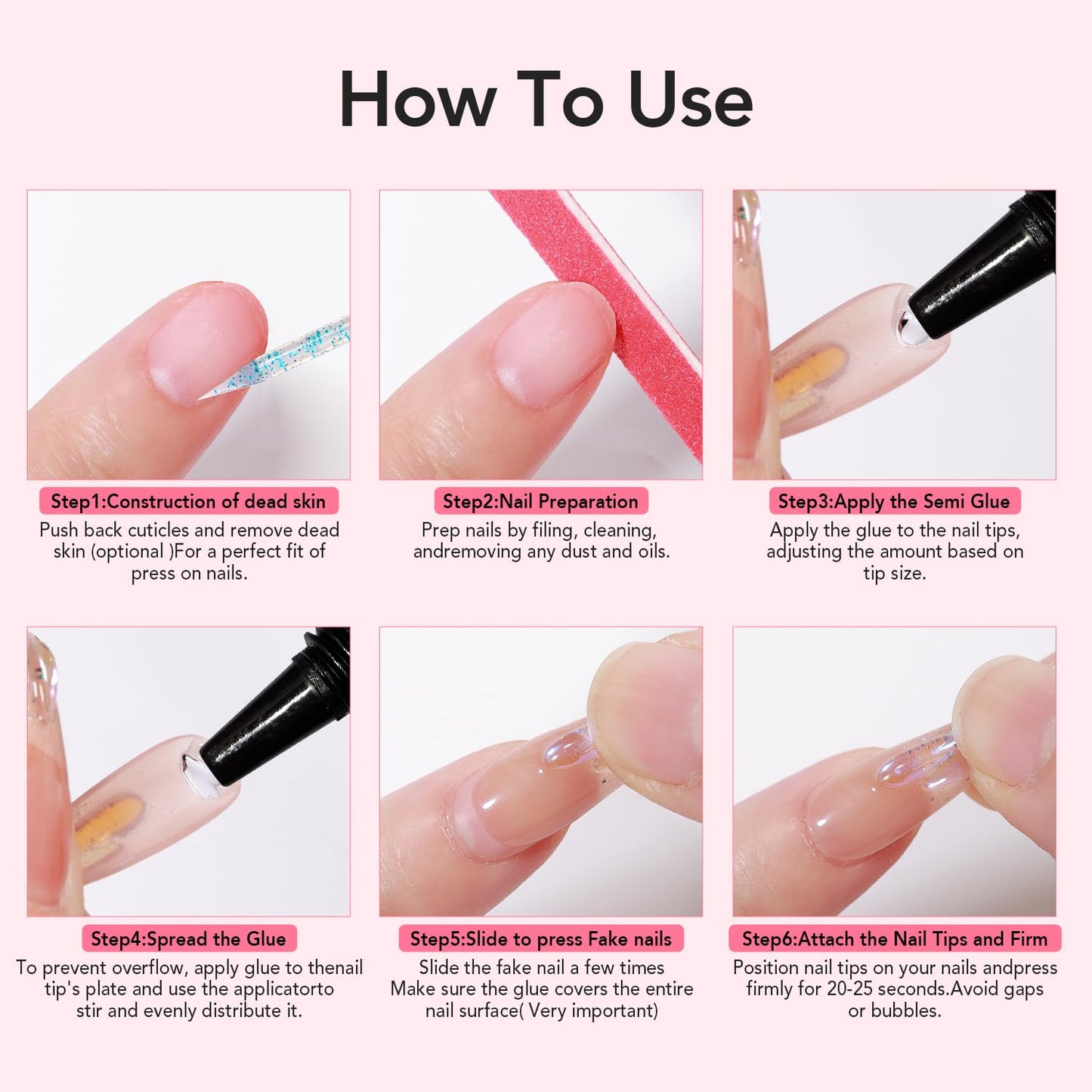 Newly Upgraded Quick Drying 10G Semi Solid Nail Glue Gel with 10Ml Remover Kit for Press on and Fake Acrylic Nails Tips, No Need for UV Lamp, Long Lasting
