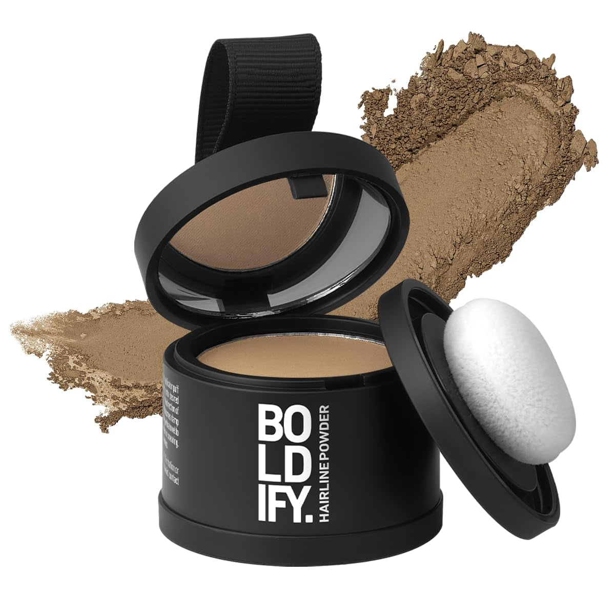 Hairline Powder - Root Touch up Hair Color for Gray Coverage - Bald Spot Concealing Hair Powder for Women & Men - 48-Hour Stain-Proof - Dark Brown