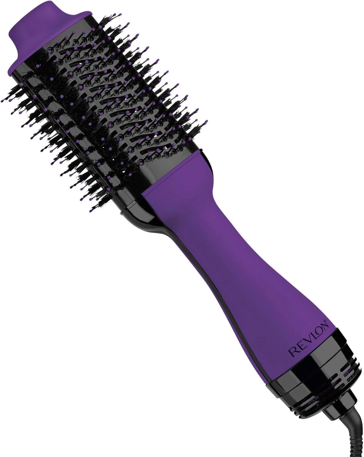 One-Step Volumizer Hair Dryer and Styler – Easy Salon-Style Blowouts – Less Frizz, More Shine, and Reduced Heat Damage, for All Hair Types and Lengths (Black)