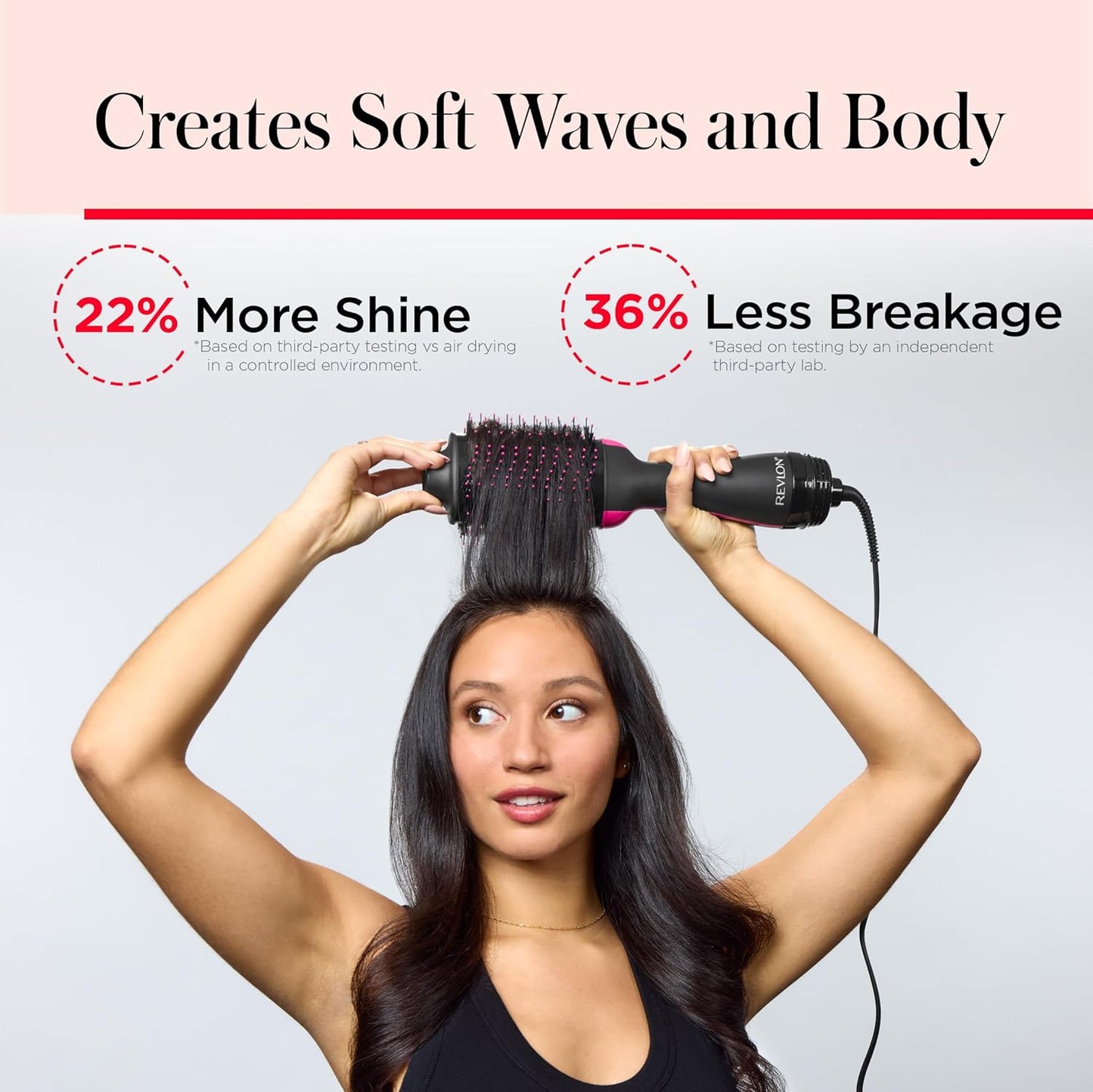One-Step Volumizer Hair Dryer and Styler – Easy Salon-Style Blowouts – Less Frizz, More Shine, and Reduced Heat Damage, for All Hair Types and Lengths (Black)