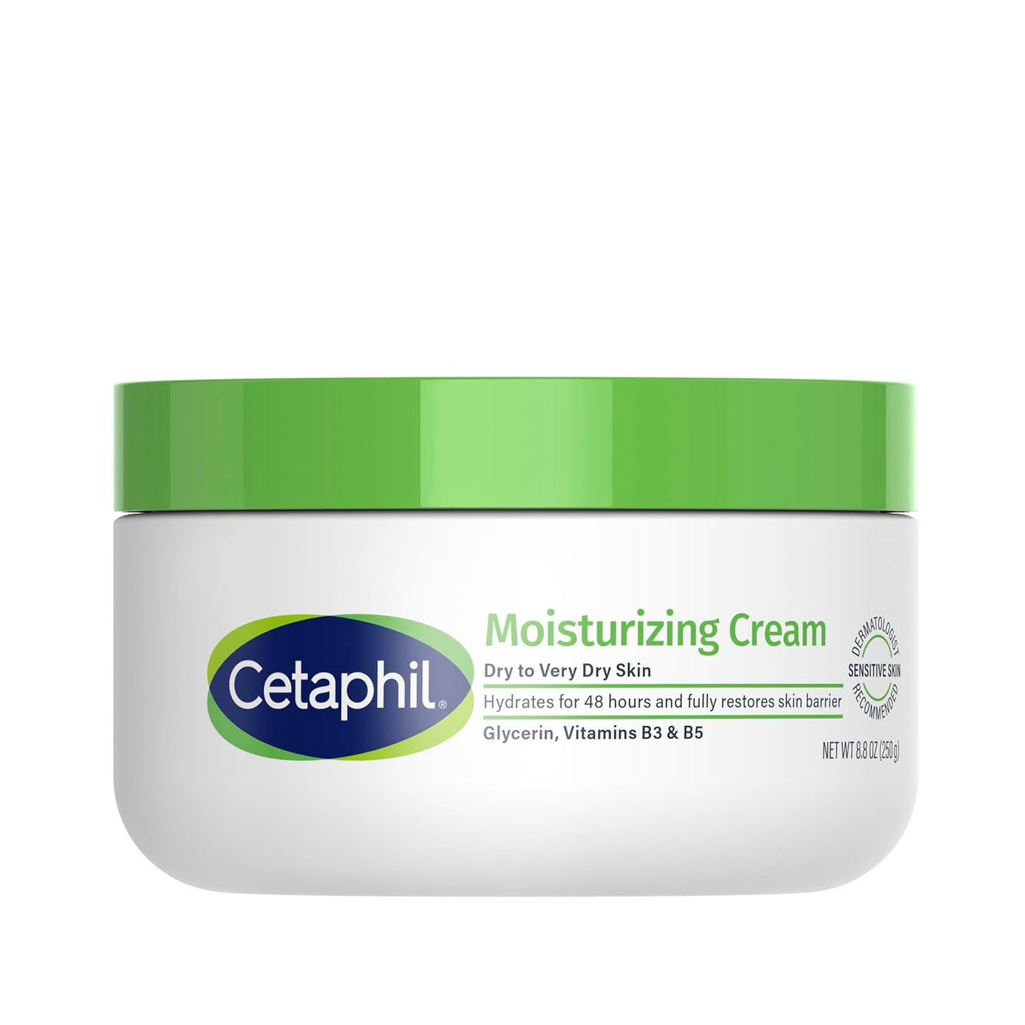 Face & Body Moisturizer, Hydrating Moisturizing Cream for Dry to Very Dry, Sensitive Skin, NEW 16 Oz 2 Pack, Fragrance Free, Non-Comedogenic, Non-Greasy