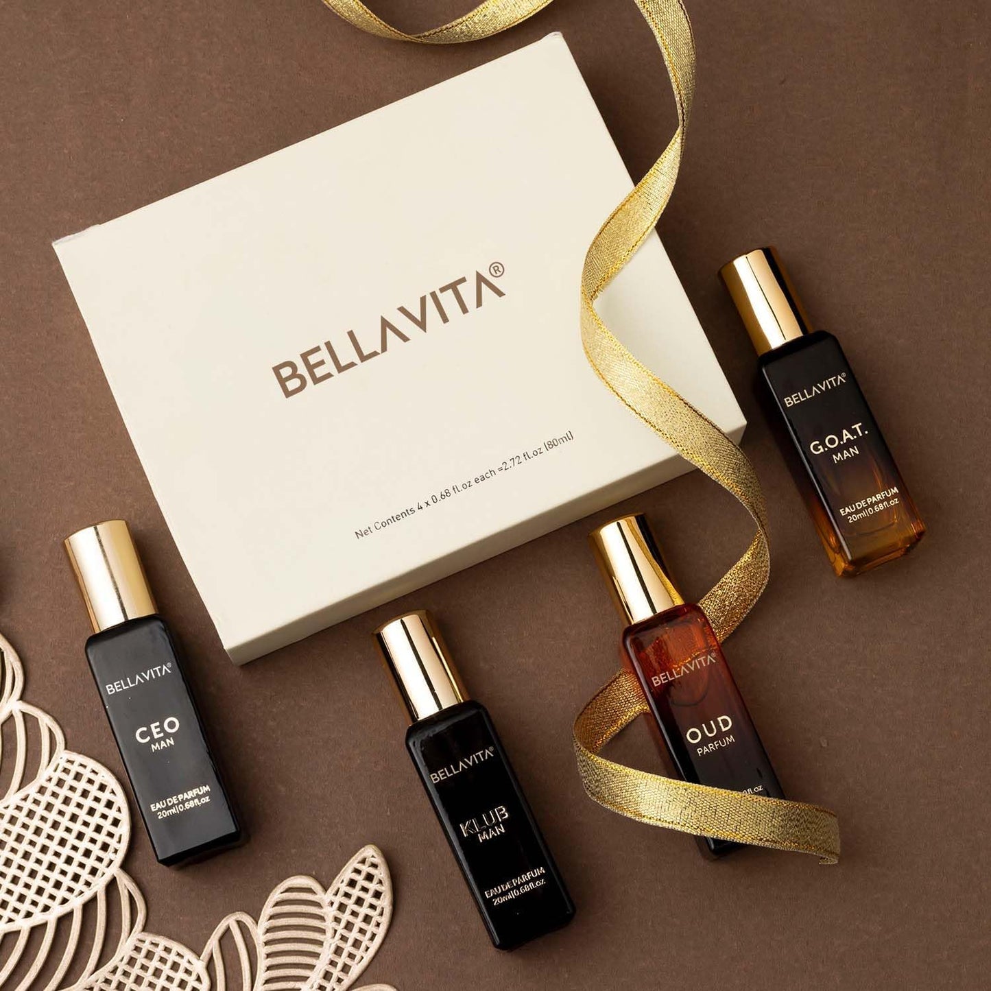 Long Lasting Perfume Gift Set for Man | 4X20Ml | Gifts for Men | Woody, Citrusy, Oud, Premium Fragrance Scent | KLUB, OUD, CEO, G.O.A.T
