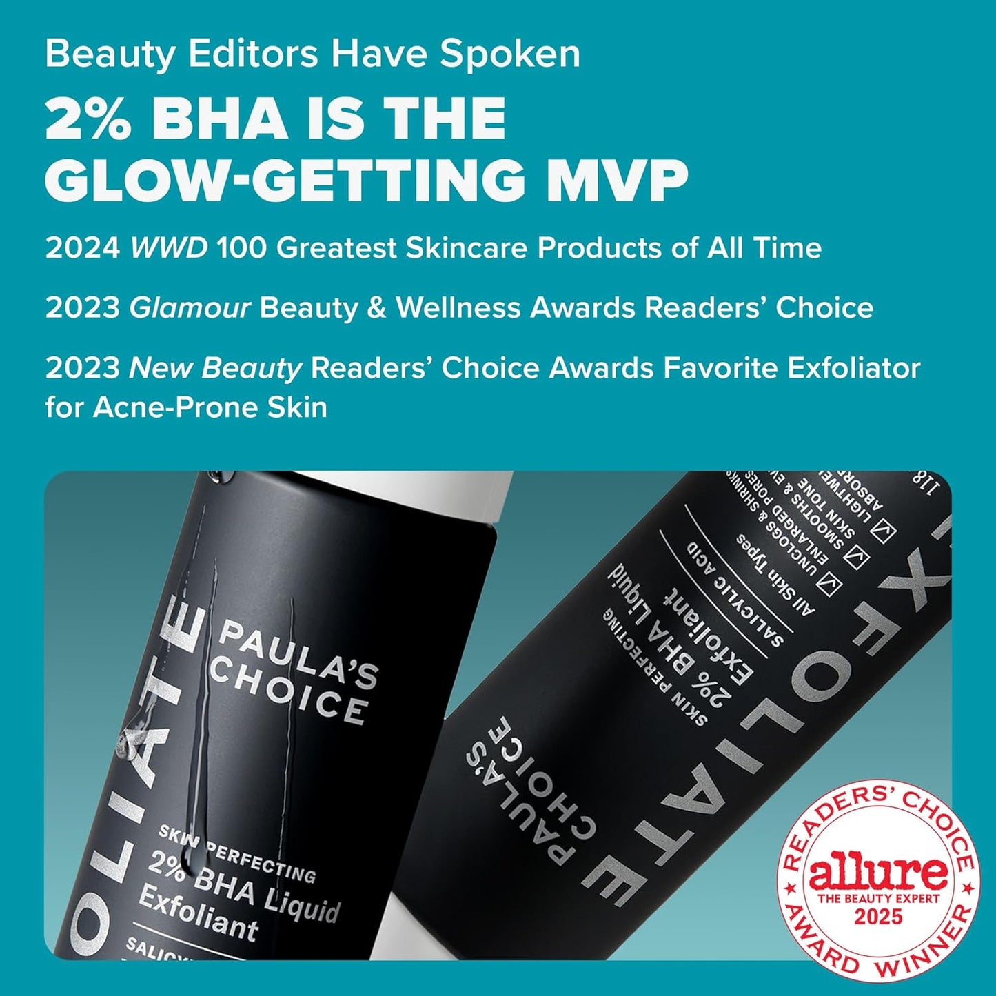 SKIN PERFECTING 2% BHA Liquid Exfoliant with Salicylic Acid, Facial Polish for Enlarged Pores, Wrinkles & Fine Lines, Suitable for Blackhead-Prone Skin, Fragrance-Free