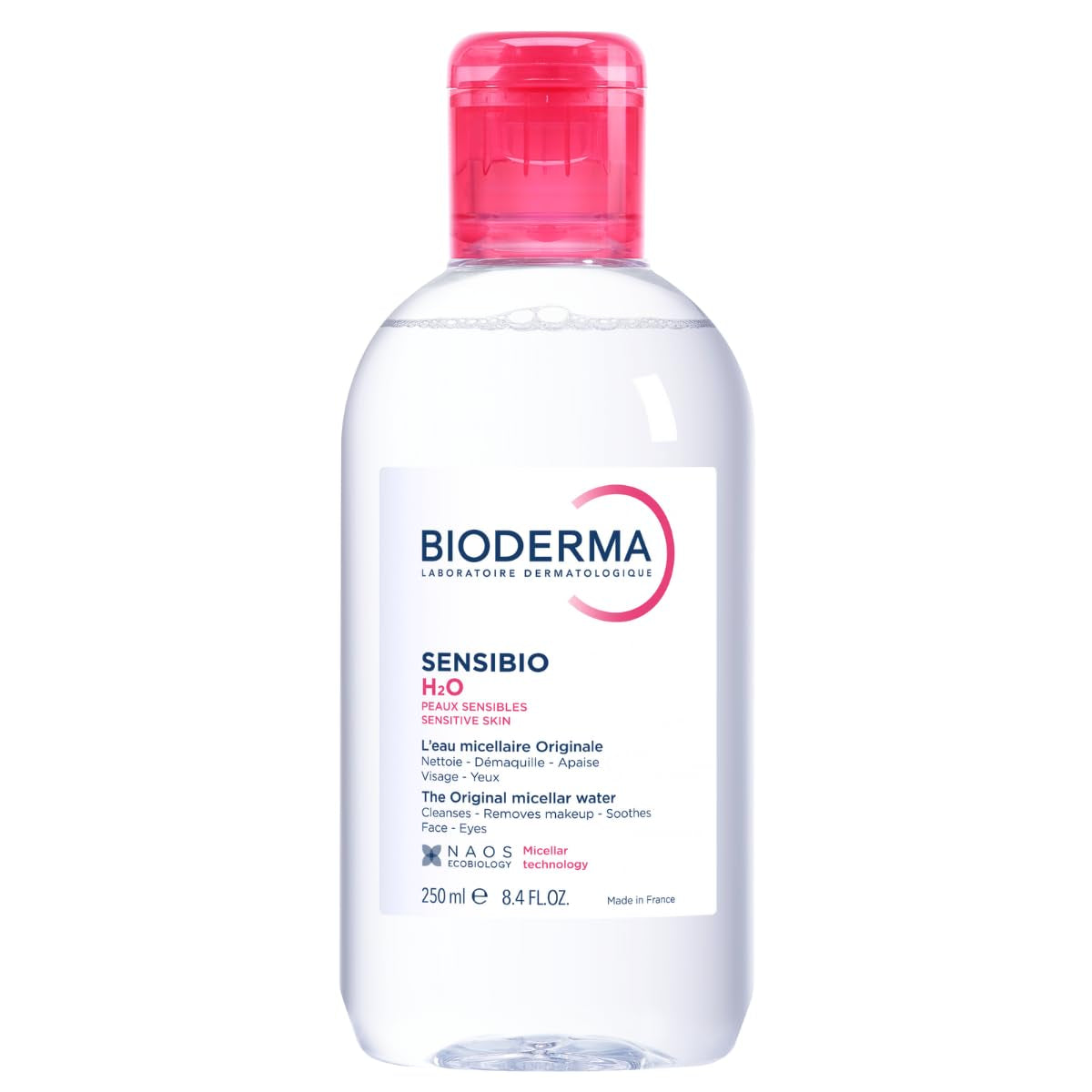 - Sensibio - H2O Micellar Water - Makeup Remover Cleanser - Face Cleanser for Sensitive Skin