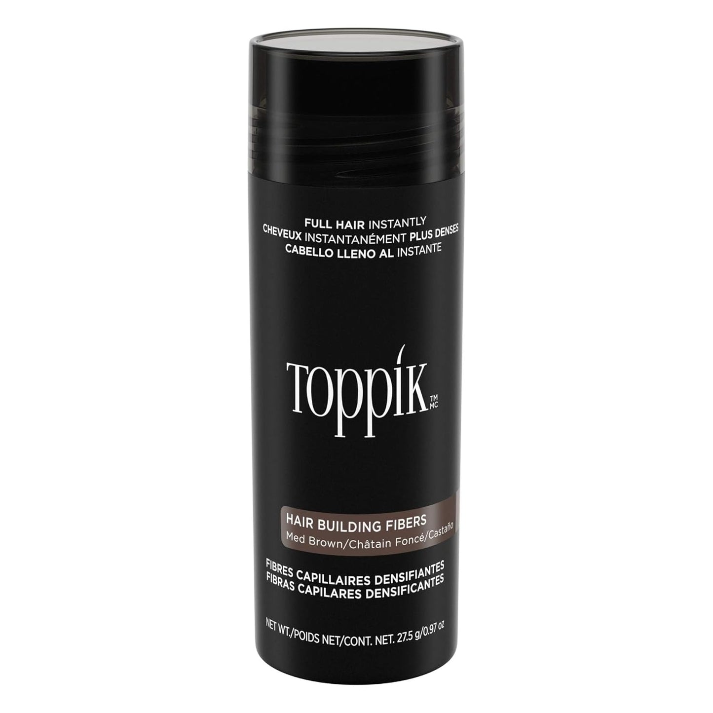 Toppik Hair Building Fibers, Fill in Fine or Thinning Hair Instantly Thicker, Fuller Looking Hair 9 Shades,4 Size Options