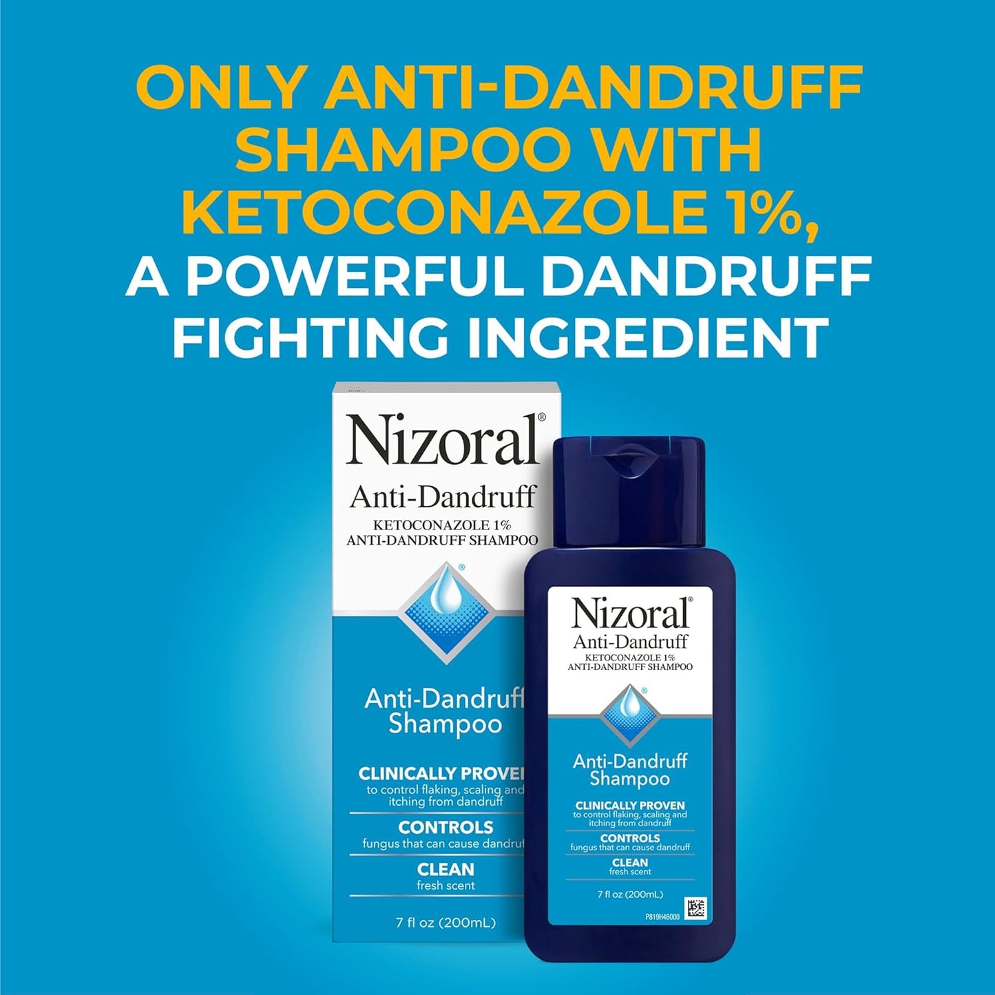 Anti-Dandruff Shampoo with 1% Ketoconazole, Fresh Scent, 7 Fl Oz