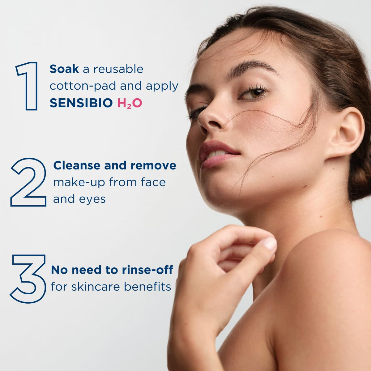 - Sensibio - H2O Micellar Water - Makeup Remover Cleanser - Face Cleanser for Sensitive Skin