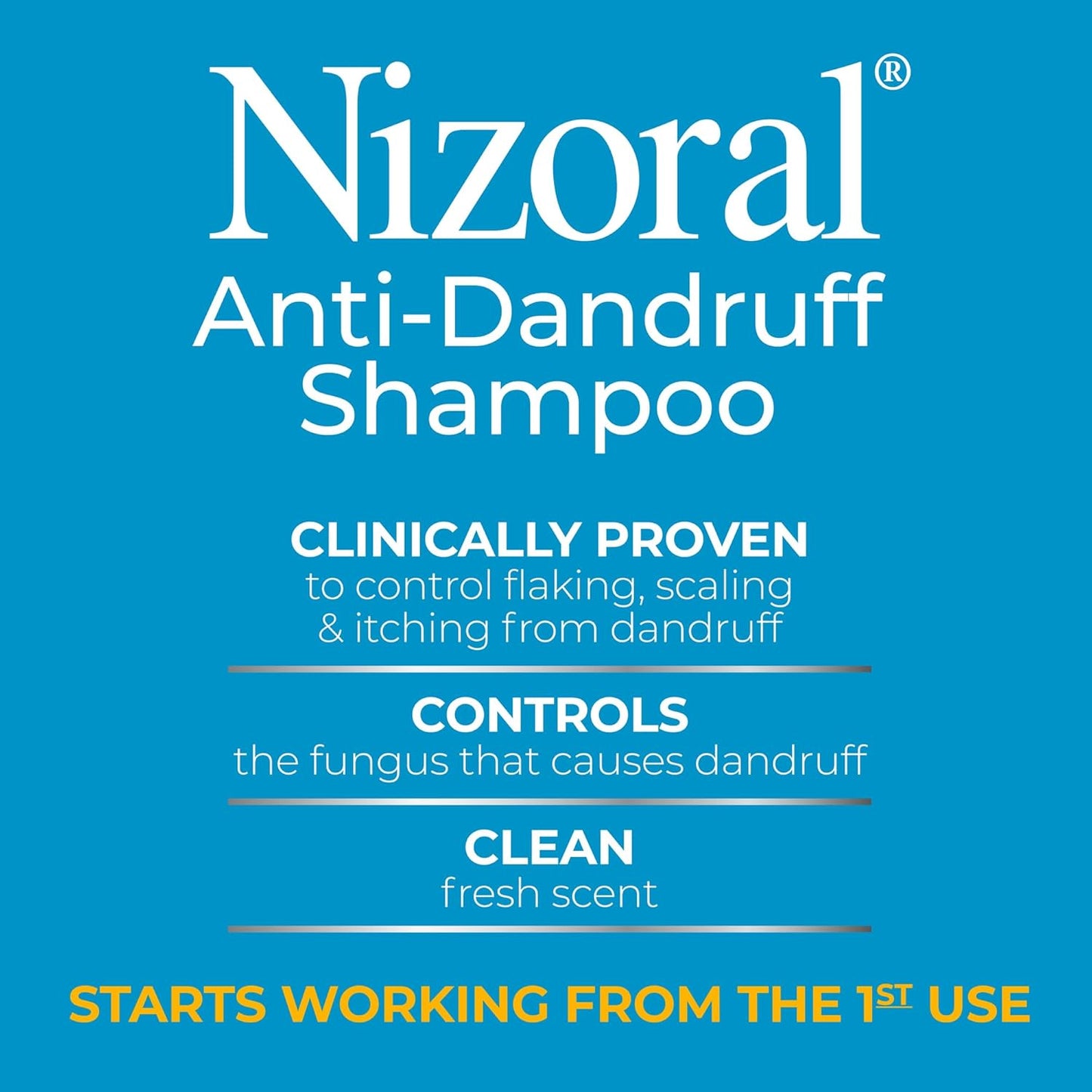 Anti-Dandruff Shampoo with 1% Ketoconazole, Fresh Scent, 7 Fl Oz