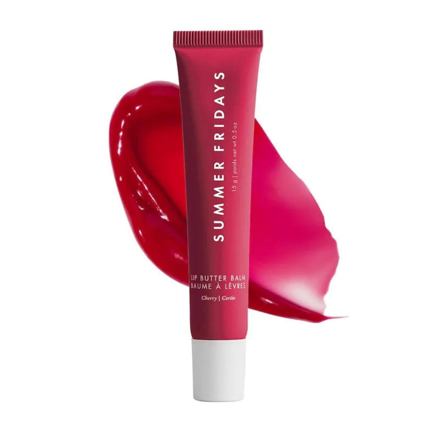 Tinted Lip Butter Balm - Conditioning Vegan Lip Balm for Instant Moisture, Shine & Hydration - Sheer-Tinted, Soothing Skincare - Pink Sugar (.5 Oz)