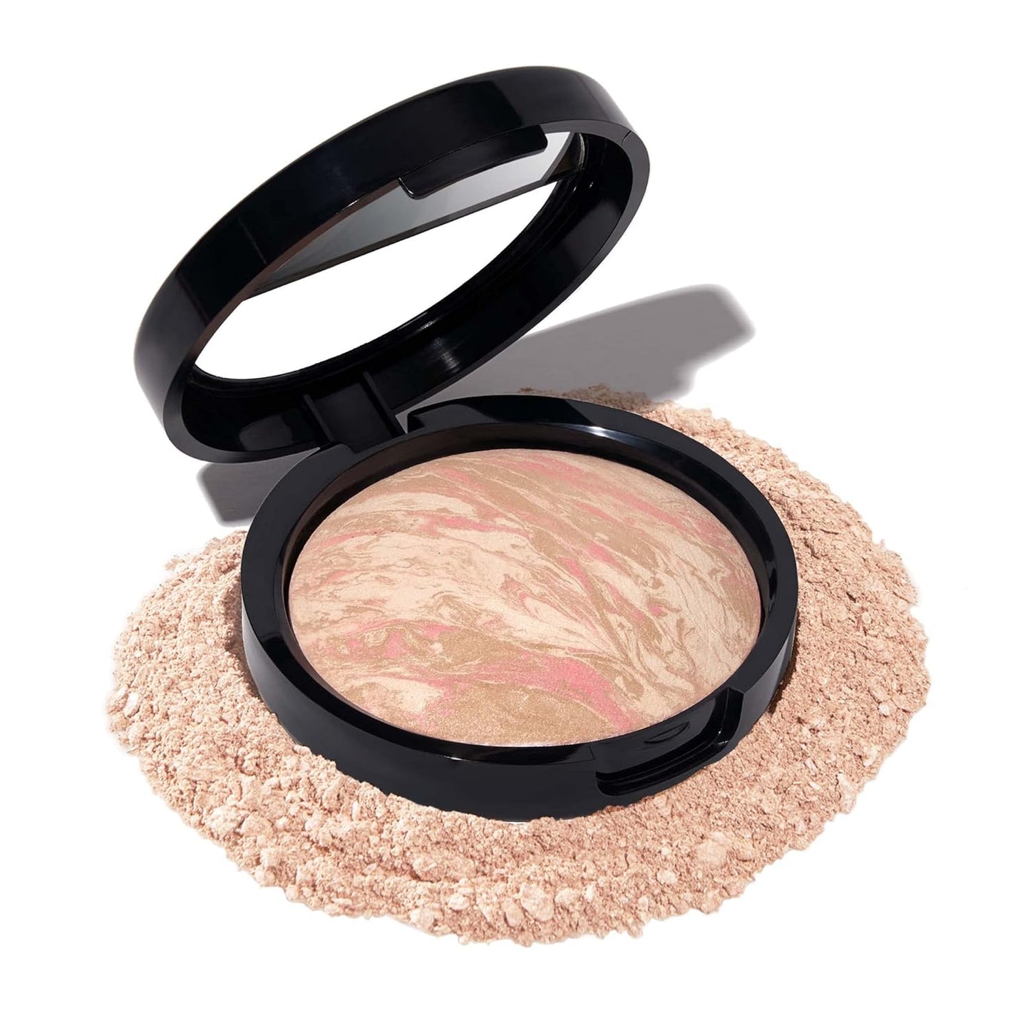 Award-Winning Baked Balance-N-Brighten Color Correcting Powder Foundation - Fair - Buildable Light to Medium Coverage - Demi-Matte Natural Finish