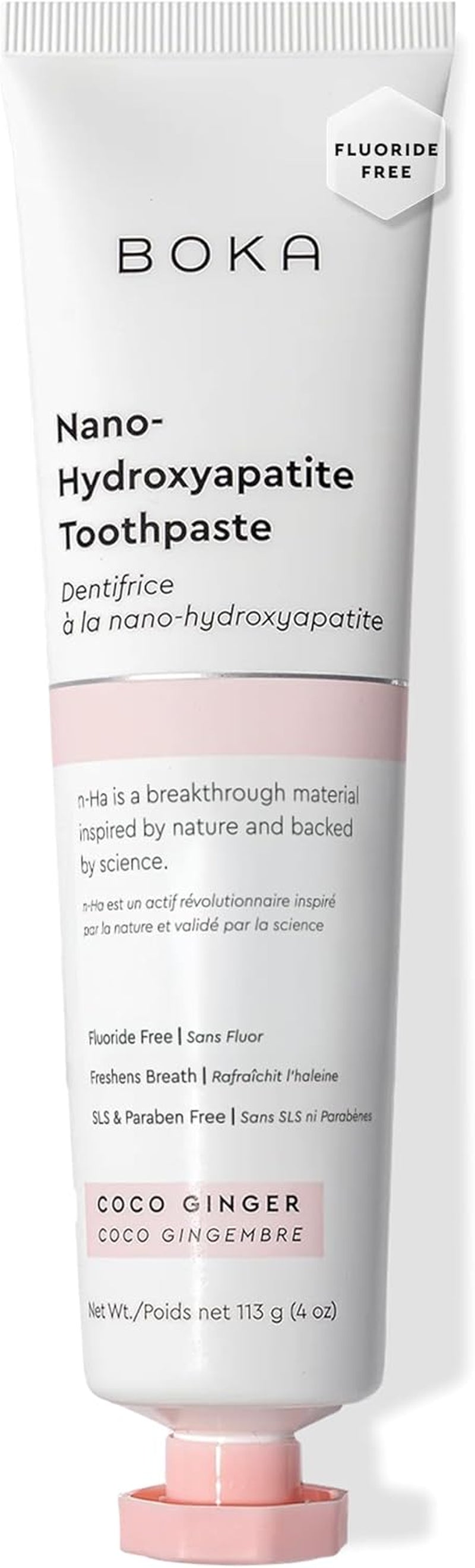 Fluoride Free Toothpaste, Nano Hydroxyapatite Toothpaste, Appropriate for Sensitive Teeth - for Adult, Kids Oral Care - Ela Mint Flavor, 4 Fl Oz 1Pk US Manufactured