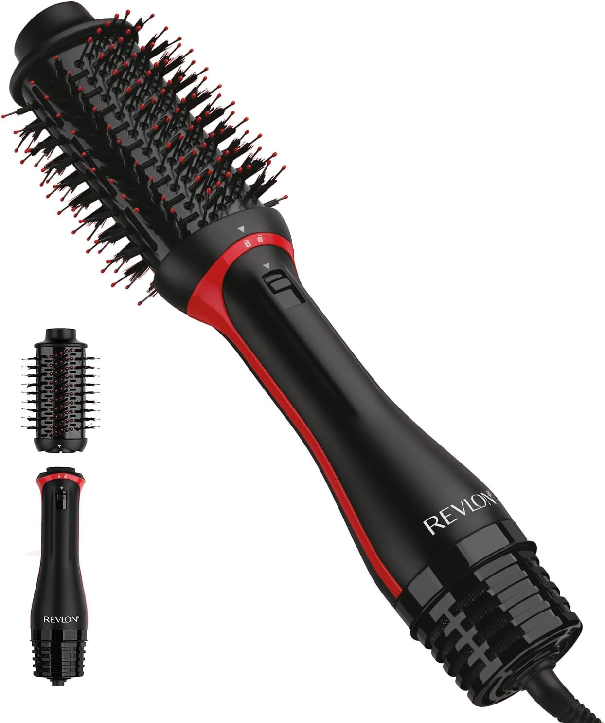 One-Step Volumizer Hair Dryer and Styler – Easy Salon-Style Blowouts – Less Frizz, More Shine, and Reduced Heat Damage, for All Hair Types and Lengths (Black)