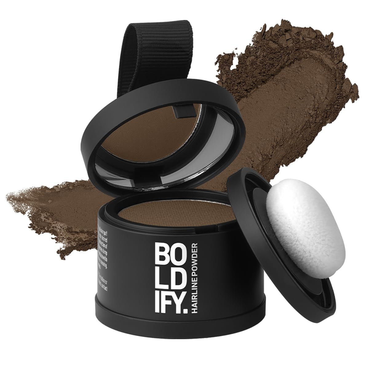 Hairline Powder - Root Touch up Hair Color for Gray Coverage - Bald Spot Concealing Hair Powder for Women & Men - 48-Hour Stain-Proof - Dark Brown