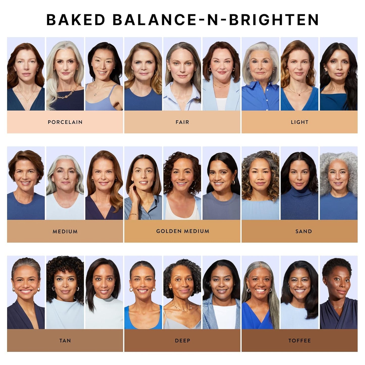 Award-Winning Baked Balance-N-Brighten Color Correcting Powder Foundation - Fair - Buildable Light to Medium Coverage - Demi-Matte Natural Finish
