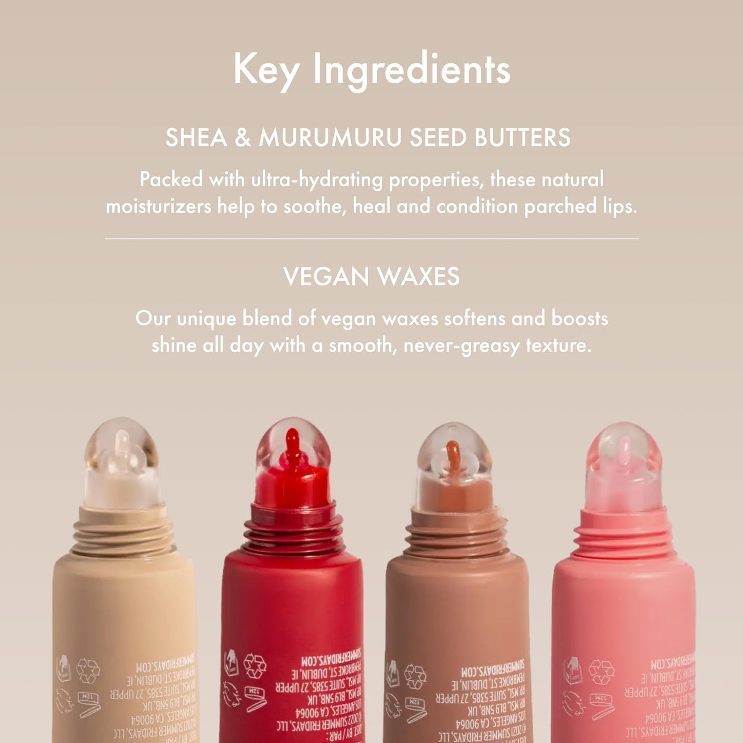 Tinted Lip Butter Balm - Conditioning Vegan Lip Balm for Instant Moisture, Shine & Hydration - Sheer-Tinted, Soothing Skincare - Pink Sugar (.5 Oz)