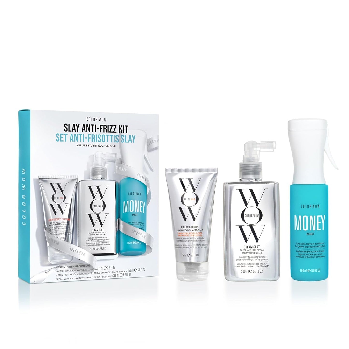 COLOR WOW Dream Coat Supernatural Spray – Keep Your Hair Frizz-Free and Shiny No Matter the Weather with Award-Winning Anti-Humidity Treatment