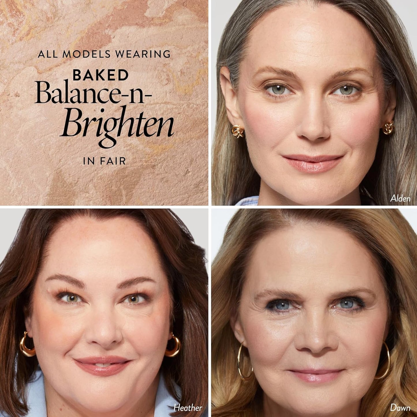 Award-Winning Baked Balance-N-Brighten Color Correcting Powder Foundation - Fair - Buildable Light to Medium Coverage - Demi-Matte Natural Finish