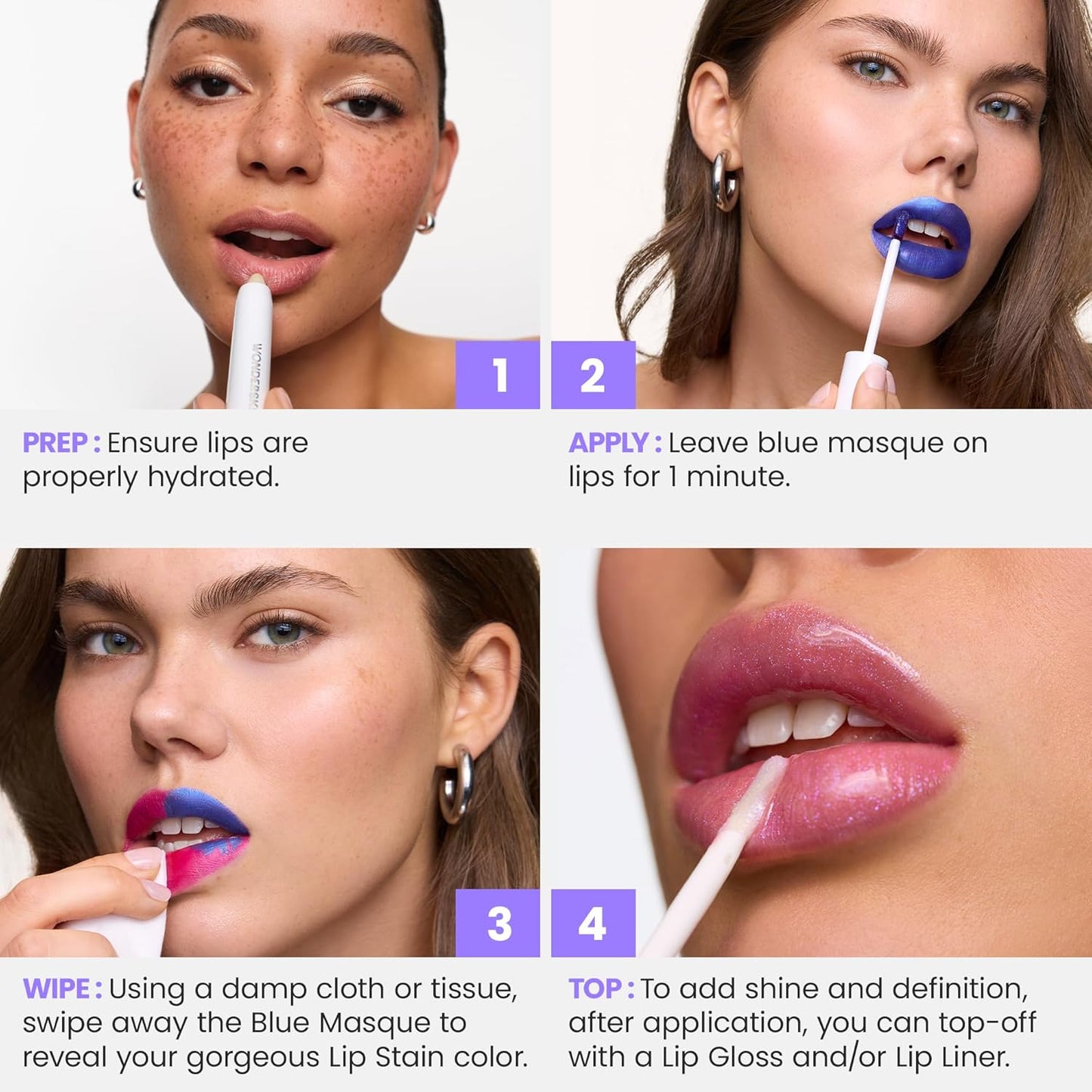 Wonder Blading All Day Lip Stain Peel off Masque - Long Lasting, Waterproof and Transfer Proof Nude Lip Tint, Matte Finish Peel off Lip Stain (Whimsical Masque)