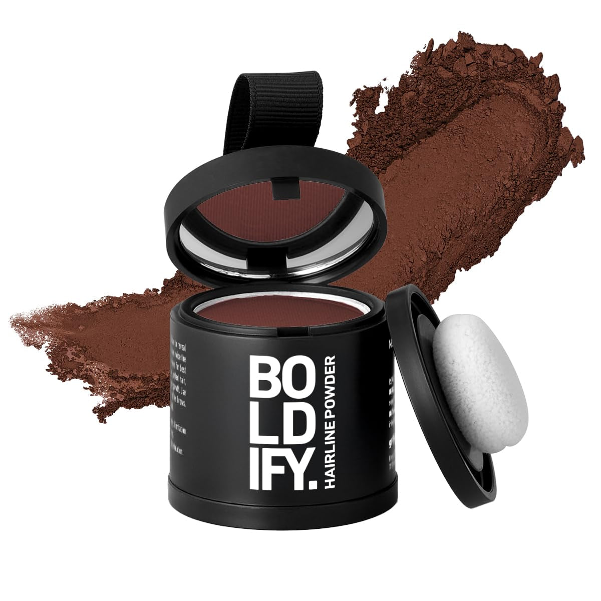 Hairline Powder - Root Touch up Hair Color for Gray Coverage - Bald Spot Concealing Hair Powder for Women & Men - 48-Hour Stain-Proof - Dark Brown