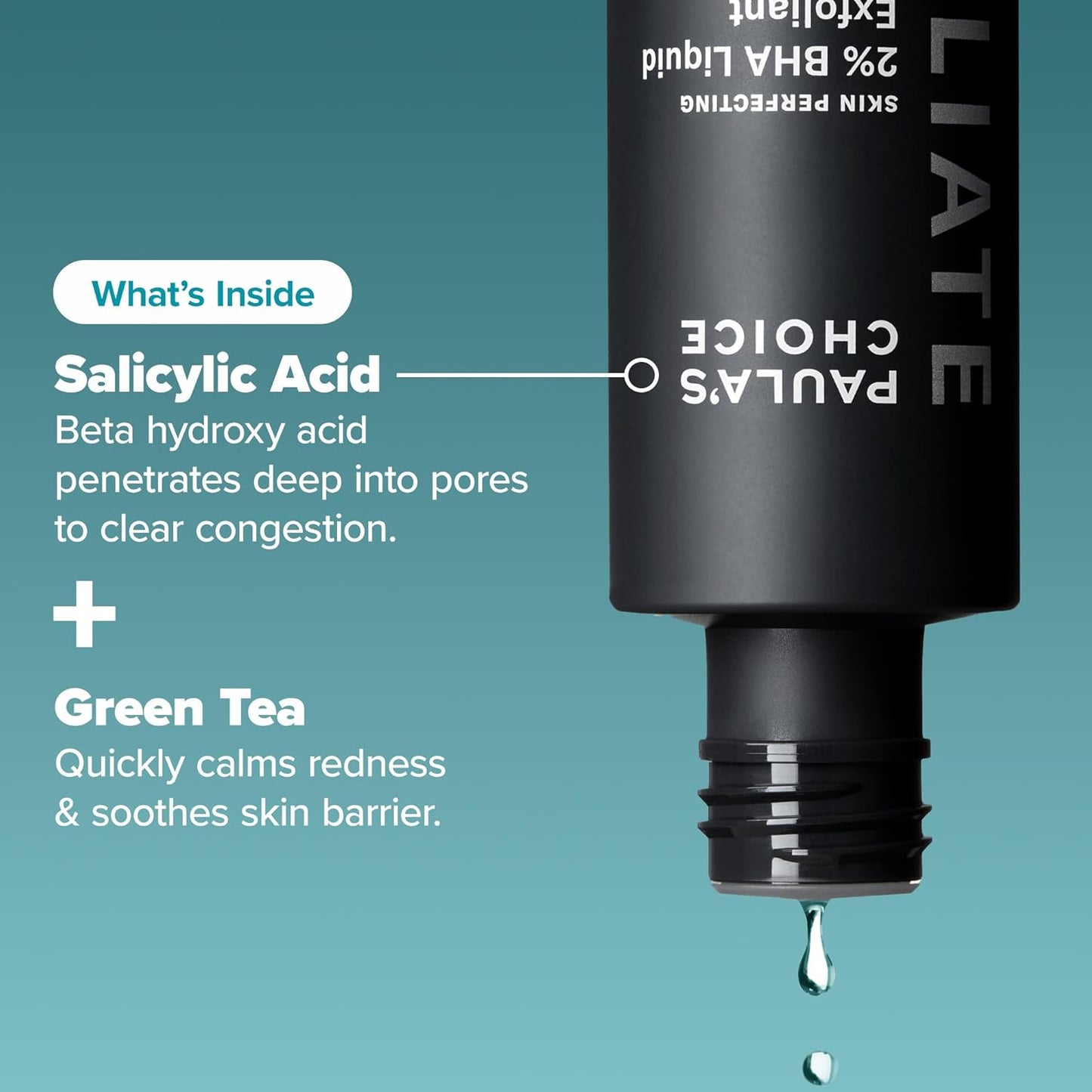 SKIN PERFECTING 2% BHA Liquid Exfoliant with Salicylic Acid, Facial Polish for Enlarged Pores, Wrinkles & Fine Lines, Suitable for Blackhead-Prone Skin, Fragrance-Free