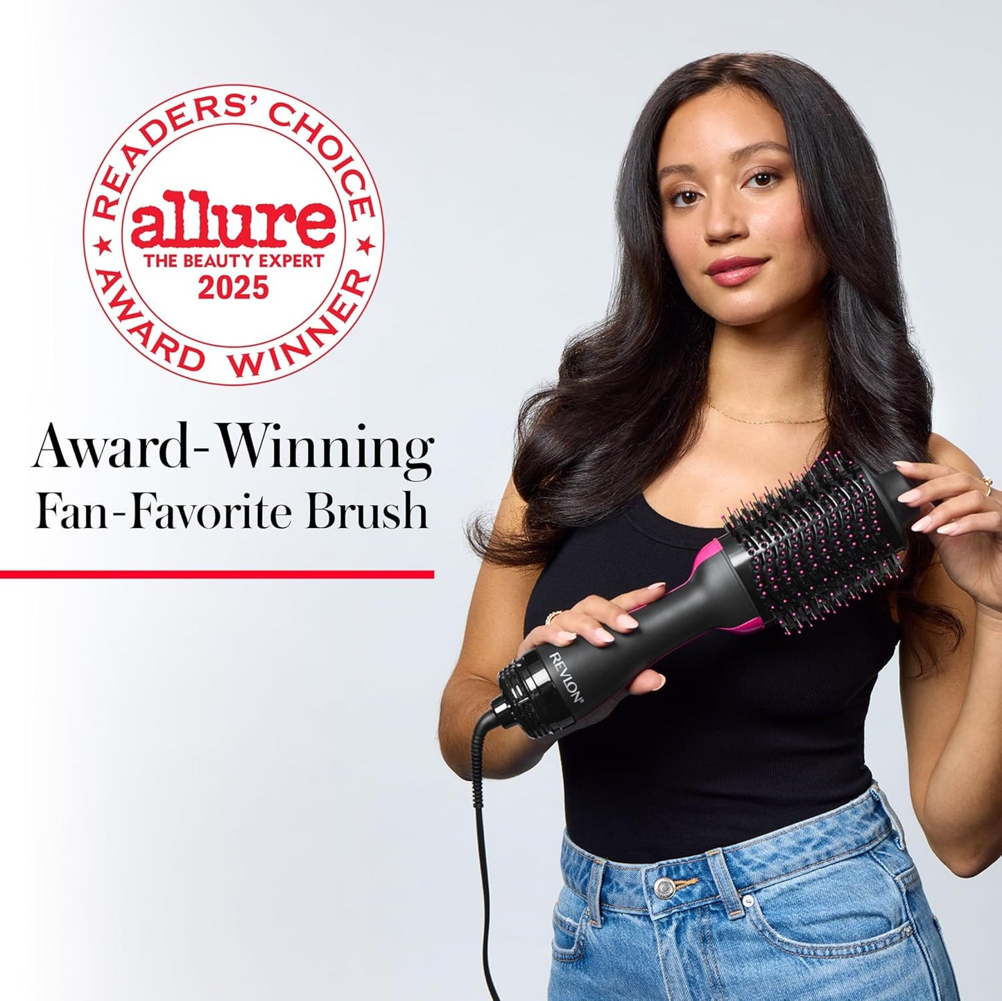 One-Step Volumizer Hair Dryer and Styler – Easy Salon-Style Blowouts – Less Frizz, More Shine, and Reduced Heat Damage, for All Hair Types and Lengths (Black)
