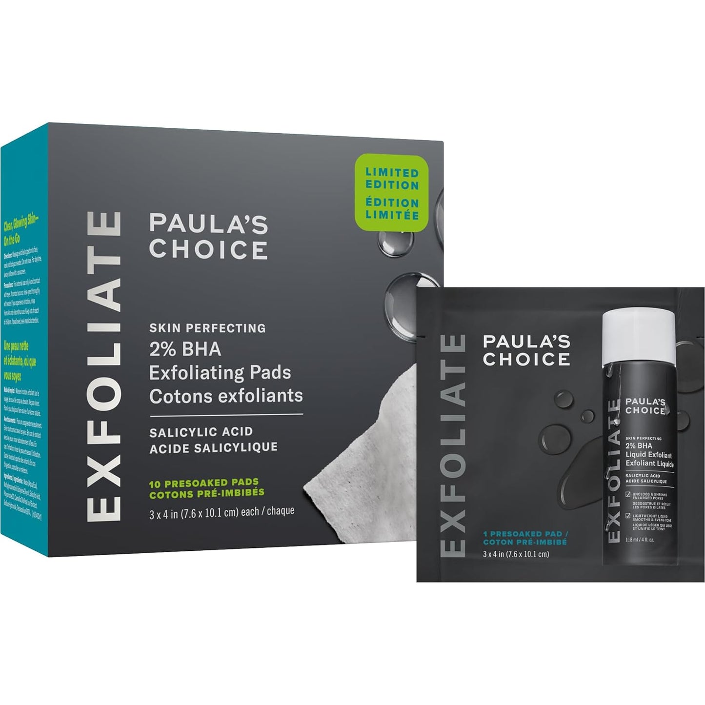 SKIN PERFECTING 2% BHA Liquid Exfoliant with Salicylic Acid, Facial Polish for Enlarged Pores, Wrinkles & Fine Lines, Suitable for Blackhead-Prone Skin, Fragrance-Free