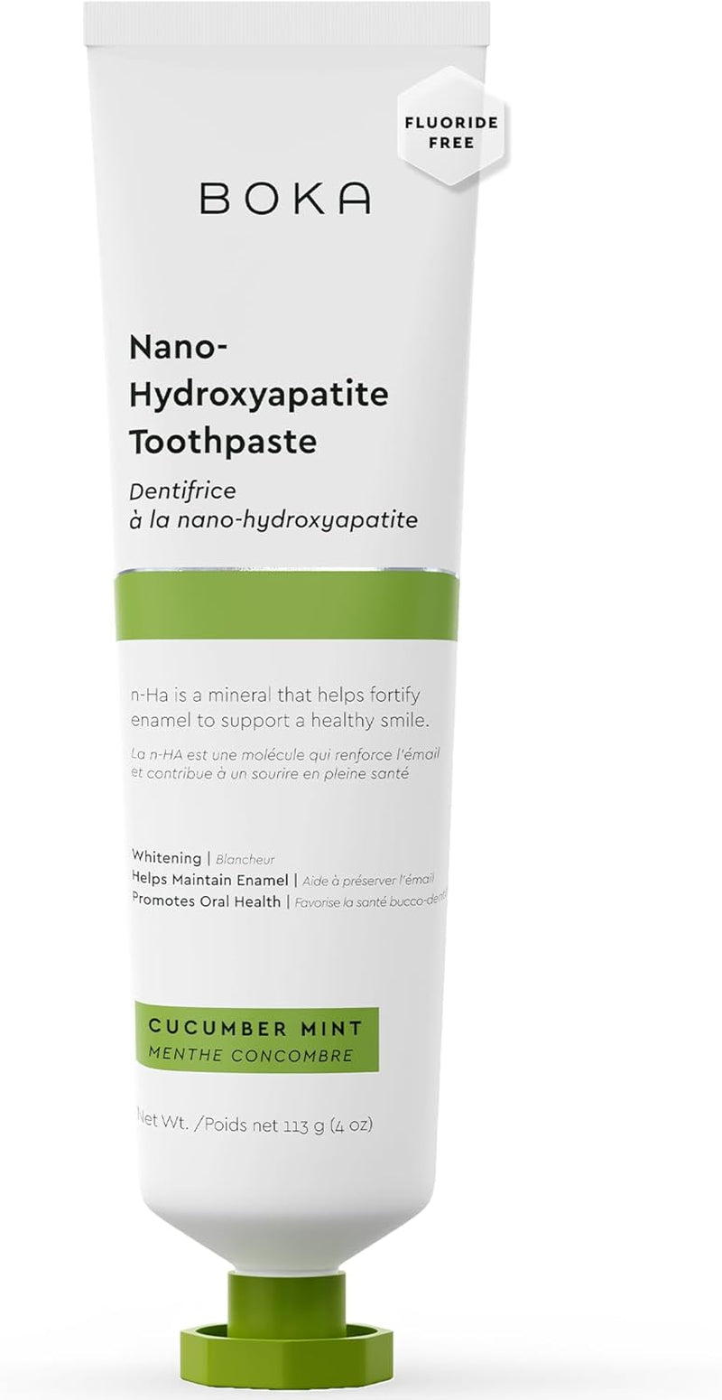 Fluoride Free Toothpaste, Nano Hydroxyapatite Toothpaste, Appropriate for Sensitive Teeth - for Adult, Kids Oral Care - Ela Mint Flavor, 4 Fl Oz 1Pk US Manufactured