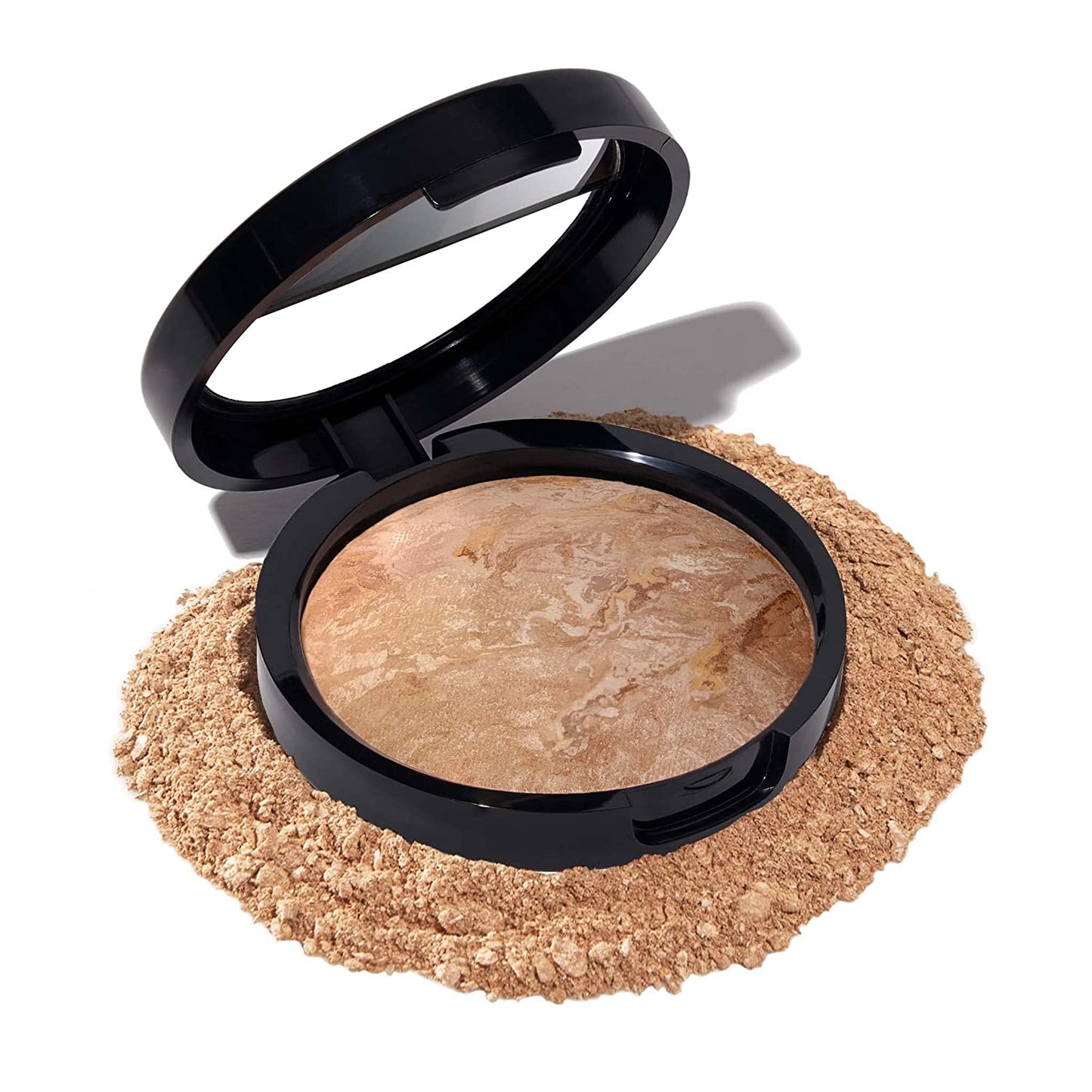 Award-Winning Baked Balance-N-Brighten Color Correcting Powder Foundation - Fair - Buildable Light to Medium Coverage - Demi-Matte Natural Finish
