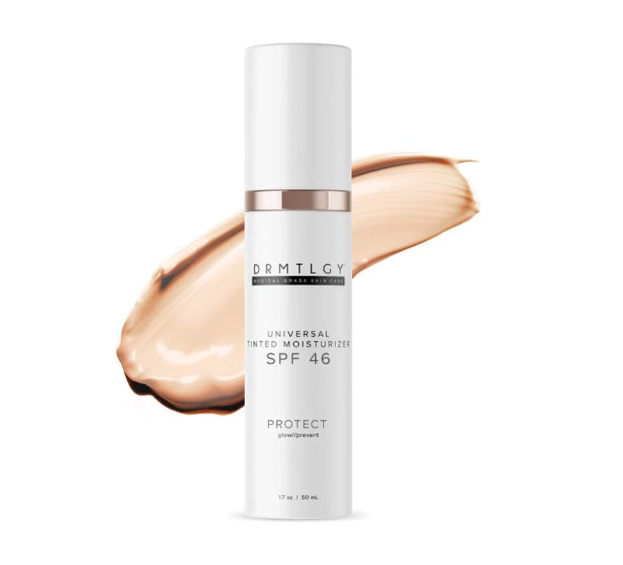 Anti-Aging Tinted Moisturizer SPF 46 – Sheer Face Sunscreen & Lightweight Makeup with Broad Spectrum UV Protection – Hydrating Skin Care & Face Moisturizer – 1.7 Oz