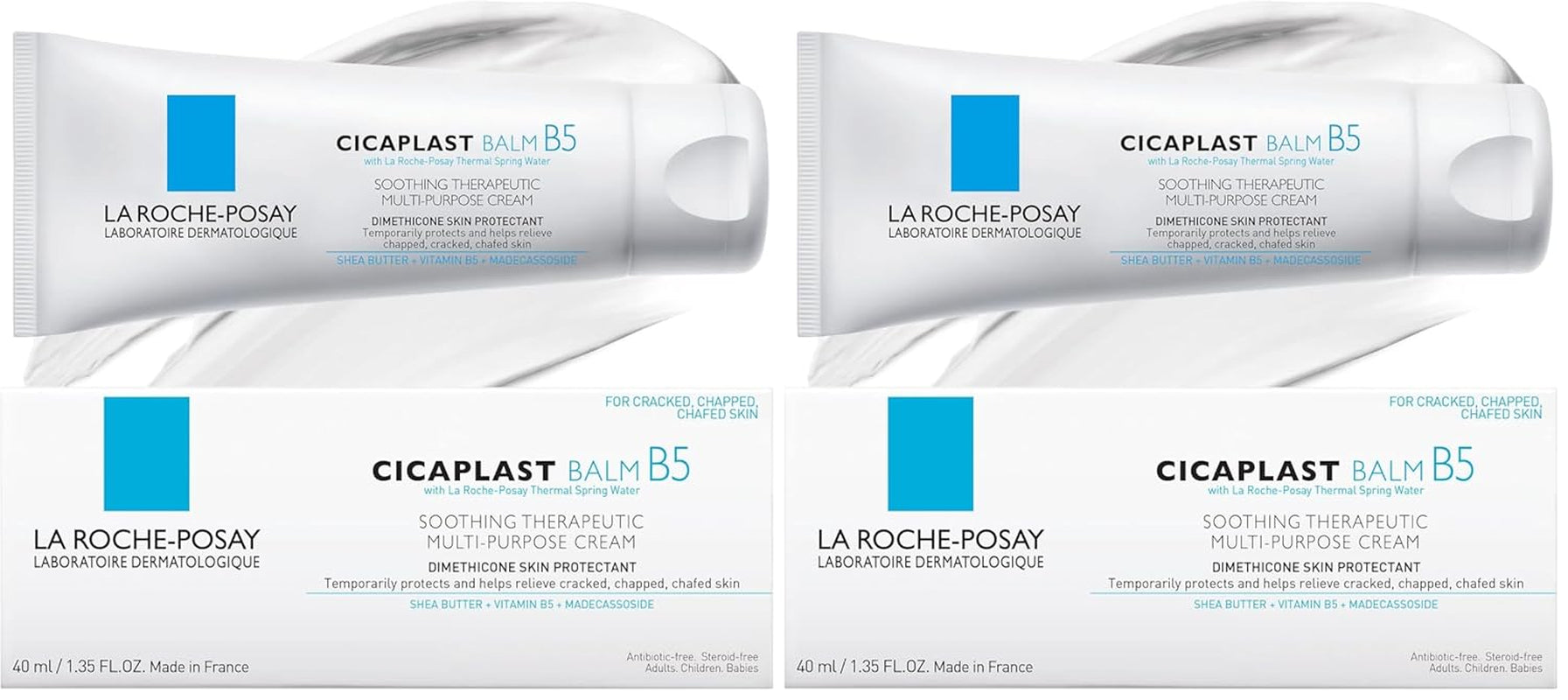 Cicaplast Balm B5, Healing Ointment and Soothing Therapeutic Multi Purpose Cream for Dry & Irritated Skin, Body and Hand Balm, Baby Safe, Fragrance Free