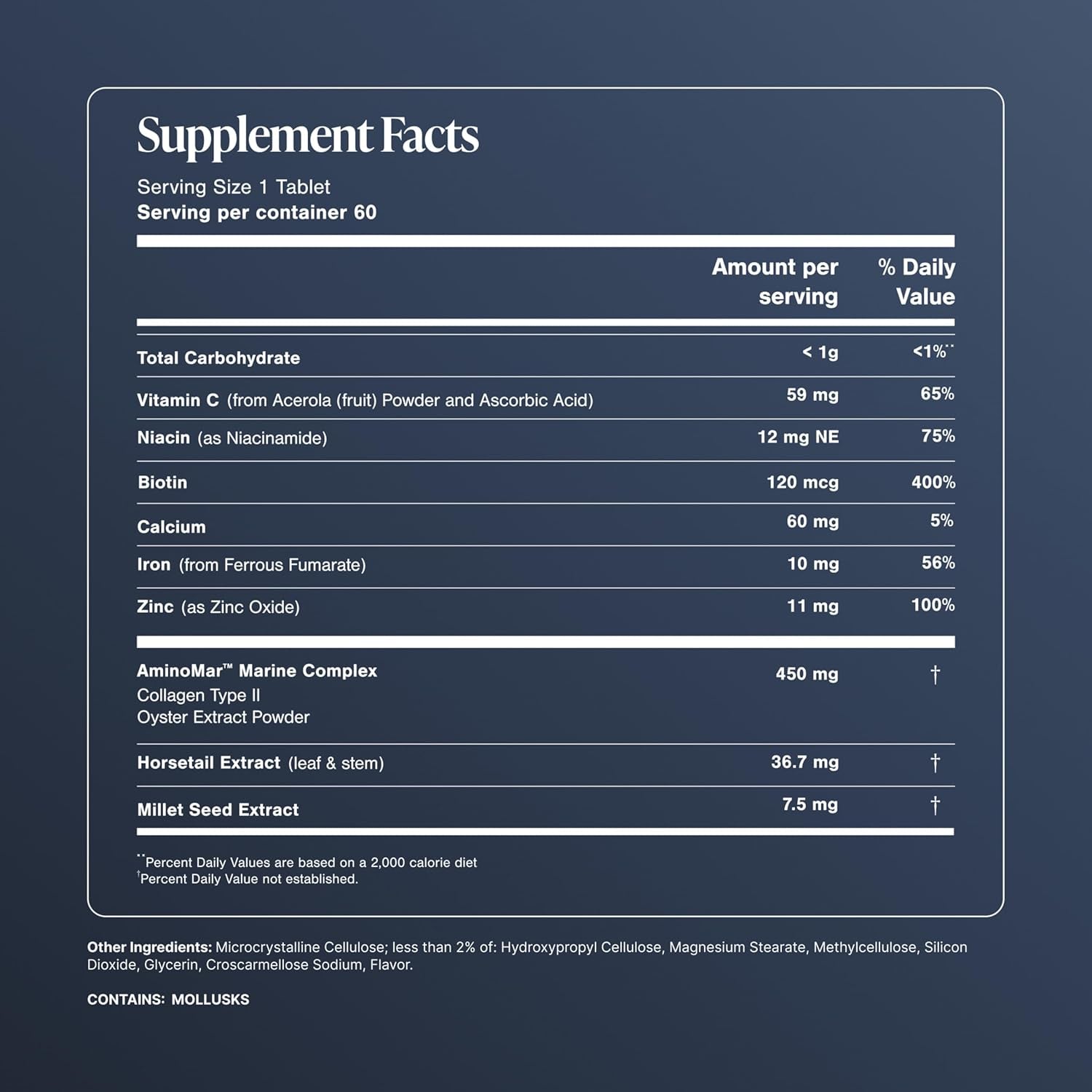 Hair Growth Supplements for Women for Thicker, Fuller Hair, Nourishes Thinning & Loss, with Proprietary Collagen Complex, 60 Tablets, 1 Month Supply