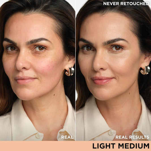 CC+ Cream - Natural Full Coverage Foundation with SPF 50+, Color Corrector & Anti-Aging Hydrating Serum, Hyaluronic Acid + Peptides, Lightweight up to 24H Wear, All Skin Types- 1.08 Fl Oz