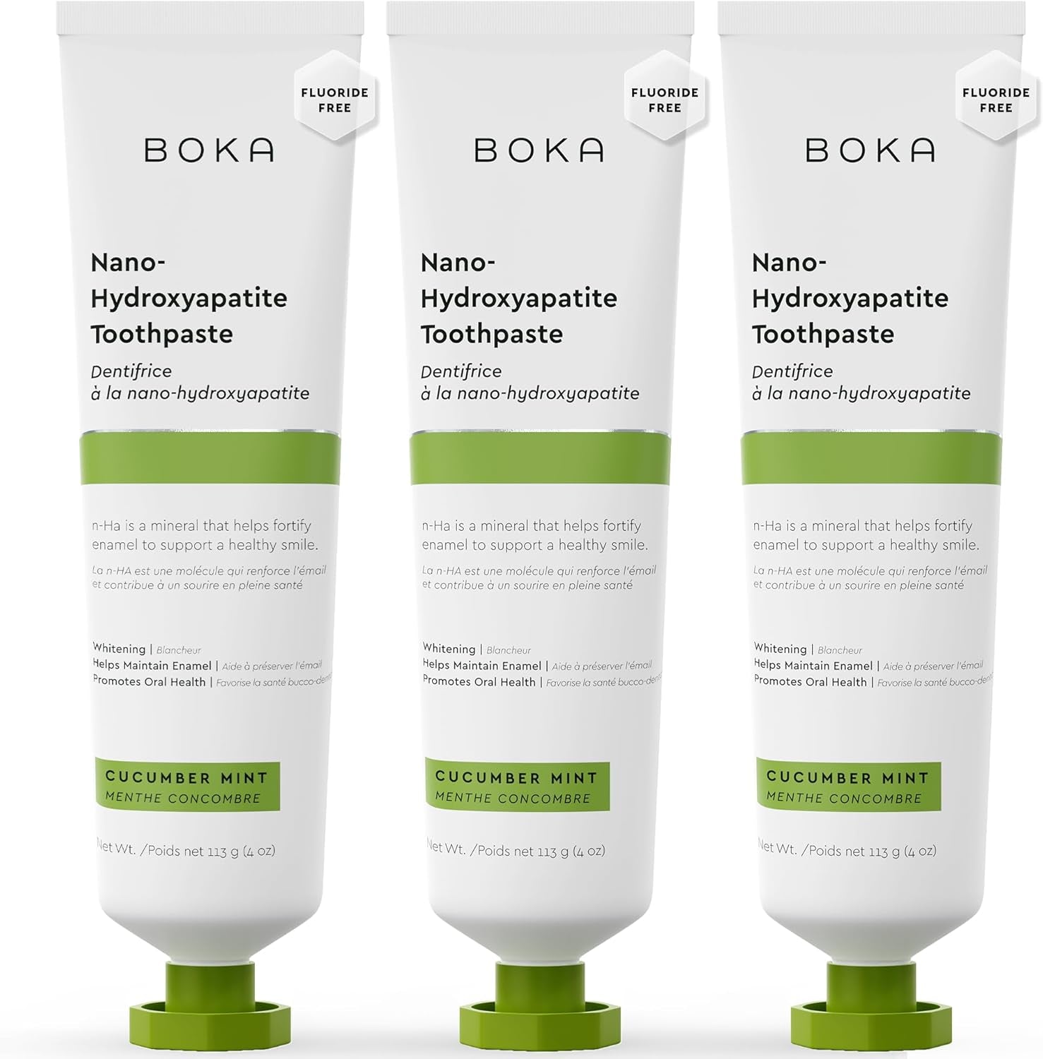 Fluoride Free Toothpaste, Nano Hydroxyapatite Toothpaste, Appropriate for Sensitive Teeth - for Adult, Kids Oral Care - Ela Mint Flavor, 4 Fl Oz 1Pk US Manufactured