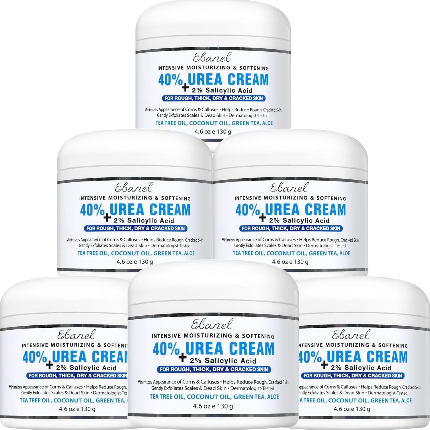 Urea Cream 40% plus Salicylic Acid 2%, Foot Cream for Dry Cracked Heels Feet Knees Elbows Hands, Foot Dead Skin Cuticle Callus Remover Toenail Softener, Keratolytic Skin Barrier Repair