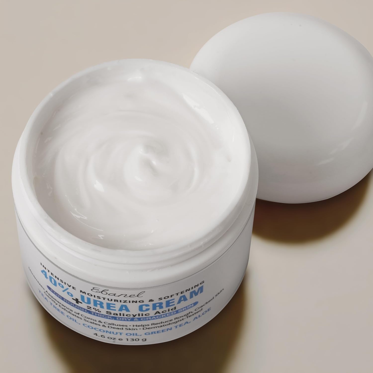 Urea Cream 40% plus Salicylic Acid 2%, Foot Cream for Dry Cracked Heels Feet Knees Elbows Hands, Foot Dead Skin Cuticle Callus Remover Toenail Softener, Keratolytic Skin Barrier Repair