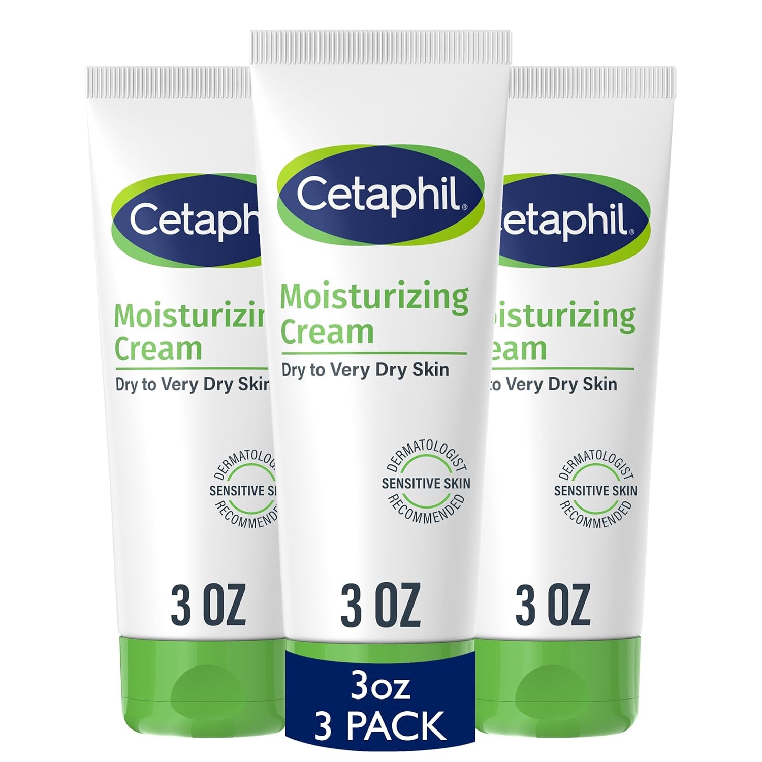 Face & Body Moisturizer, Hydrating Moisturizing Cream for Dry to Very Dry, Sensitive Skin, NEW 16 Oz 2 Pack, Fragrance Free, Non-Comedogenic, Non-Greasy