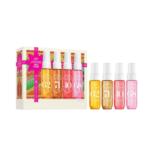 Spritz & Shine Cheirosa Perfume Mist Set | Amazon Exclusive | Perfume Mist Discovery Set of 4 | Holiday Gift Set