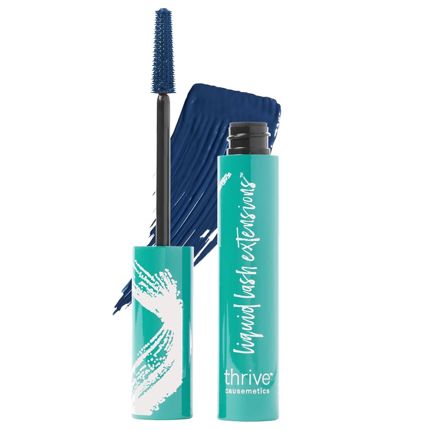 Liquid Lash Extensions Mascara, Tubing Thrive Mascara Lengthening, Volumizing & Curling, Smudge Proof, Washable, No Clumping or Flaking, Vegan & Cruelty Free, Brynn (Rich Black)
