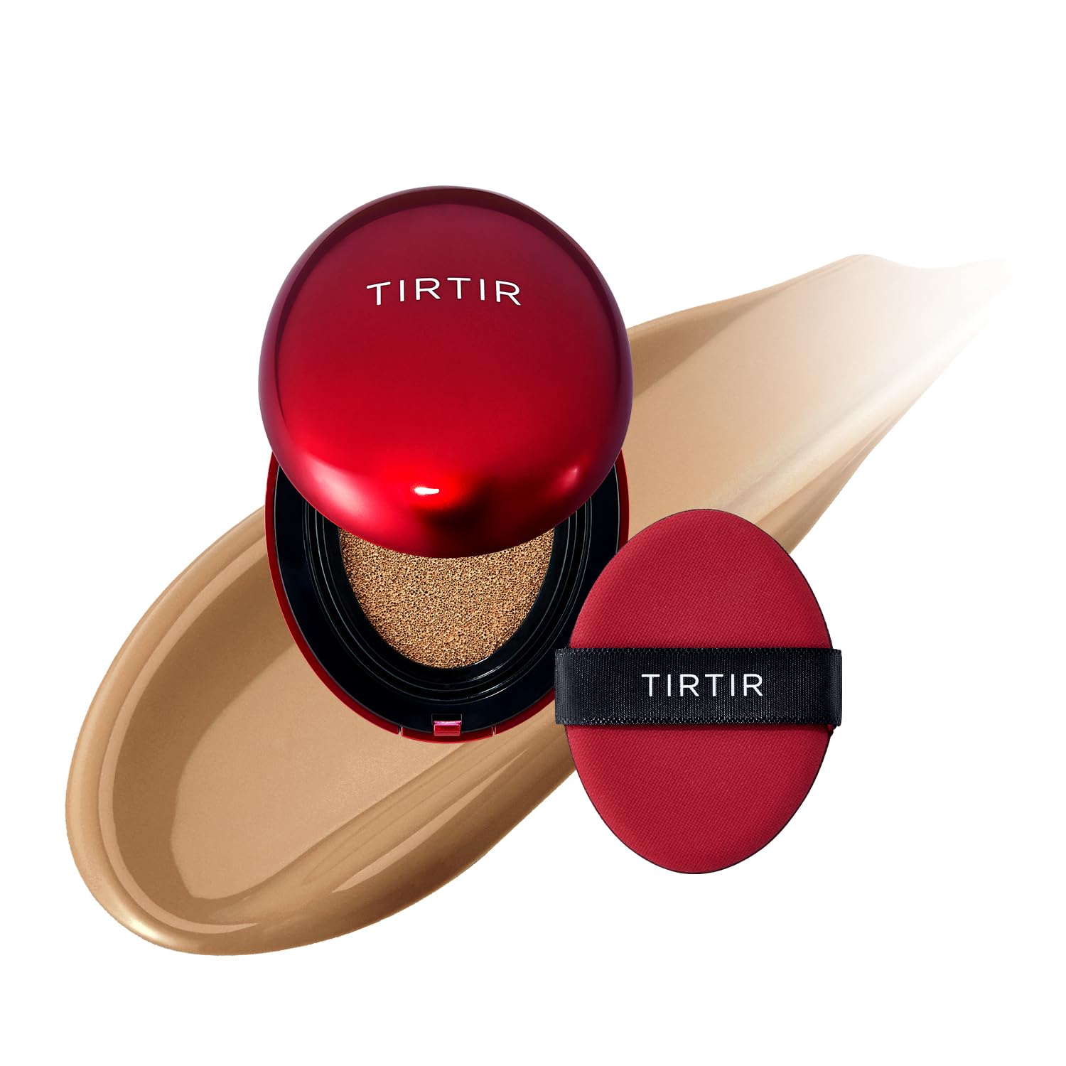 Mask Fit Red Cushion Foundation | Full Coverage, Weightless, Skin Fit, Satin Glow Finish, Korean Makeup BB Foundation, Beauty, Tattoo Cover Up, Buildable (#23N Sand, 0.63 Fl Oz)