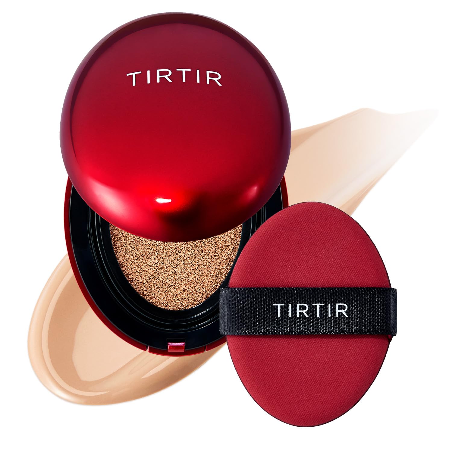 Mask Fit Red Cushion Foundation | Full Coverage, Weightless, Skin Fit, Satin Glow Finish, Korean Makeup BB Foundation, Beauty, Tattoo Cover Up, Buildable (#23N Sand, 0.63 Fl Oz)