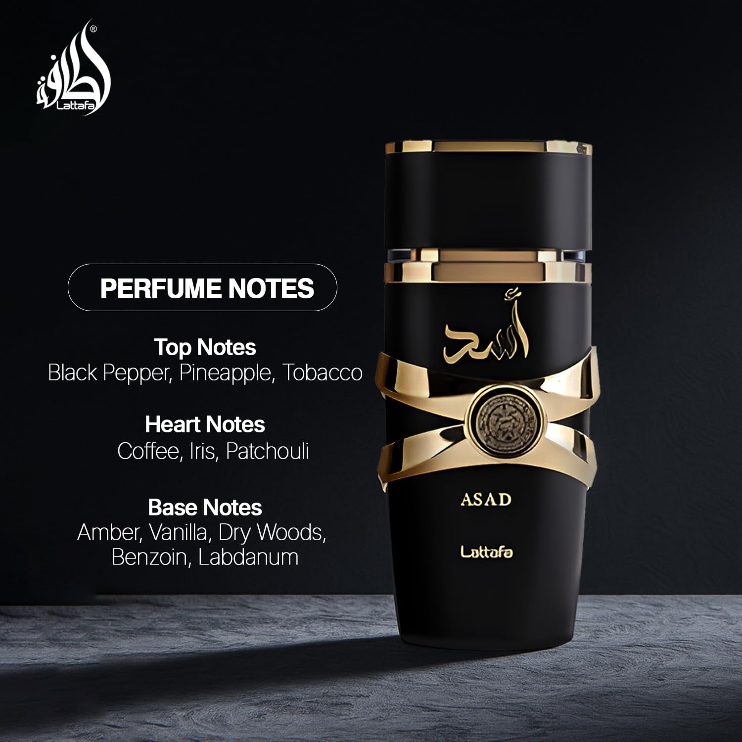 Perfumes Asad for Unisex Eau De Parfum Spray, 3.4 Ounce