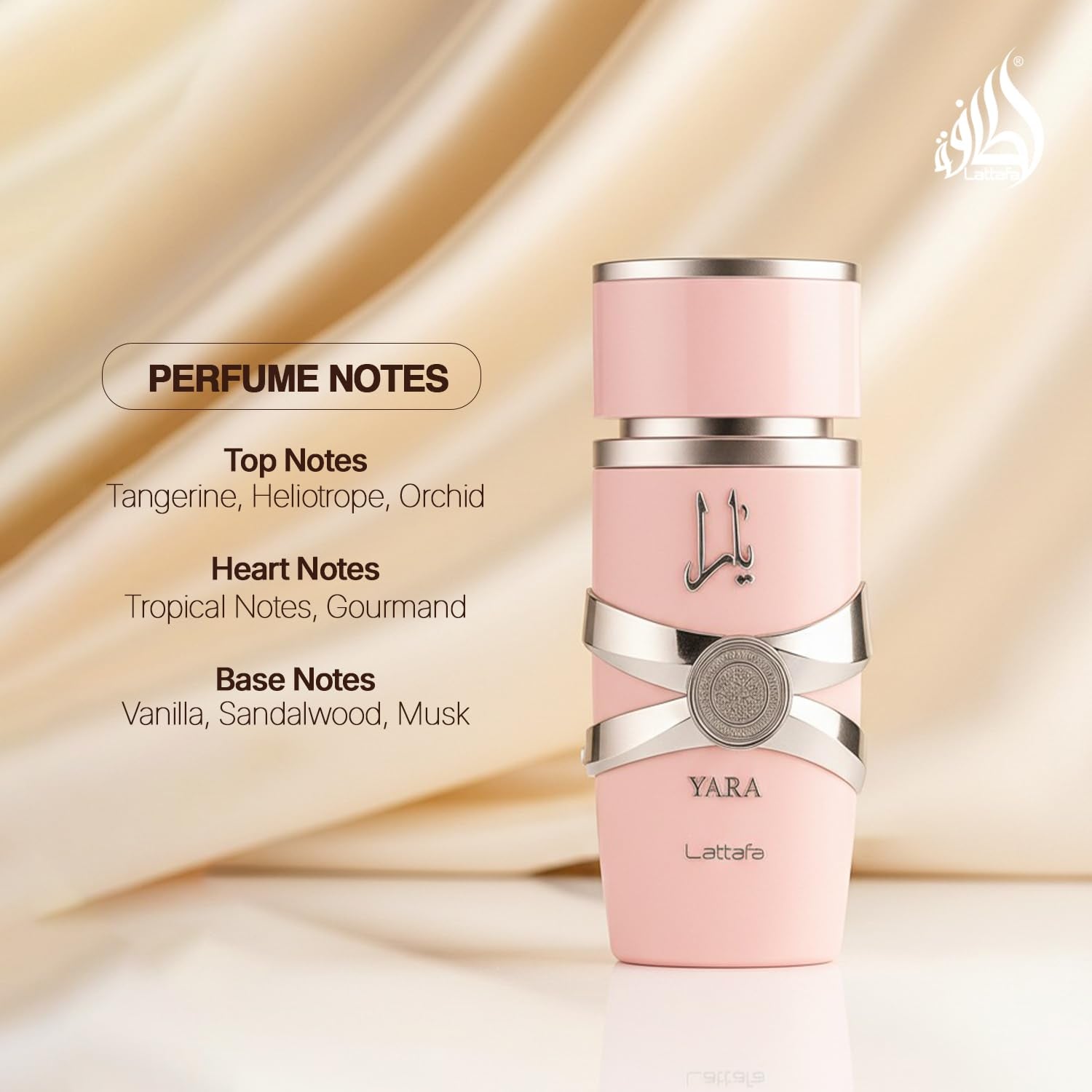 Yara - Vanilla, Gourmand, Fruity, Floral - Eau De Parfum Long-Lasting Fragrance for Women, 3.40 Ounce / 100 Ml