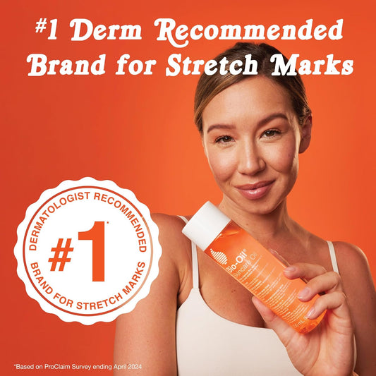 Skincare Body Oil Serum, Face and Body Moisturizer with Vitamin E & A, for Scars, Stretch Marks, Sensitive Skin, All Skin Types, Dermatologist Recommended, Non-Comedogenic, 6.7 Oz