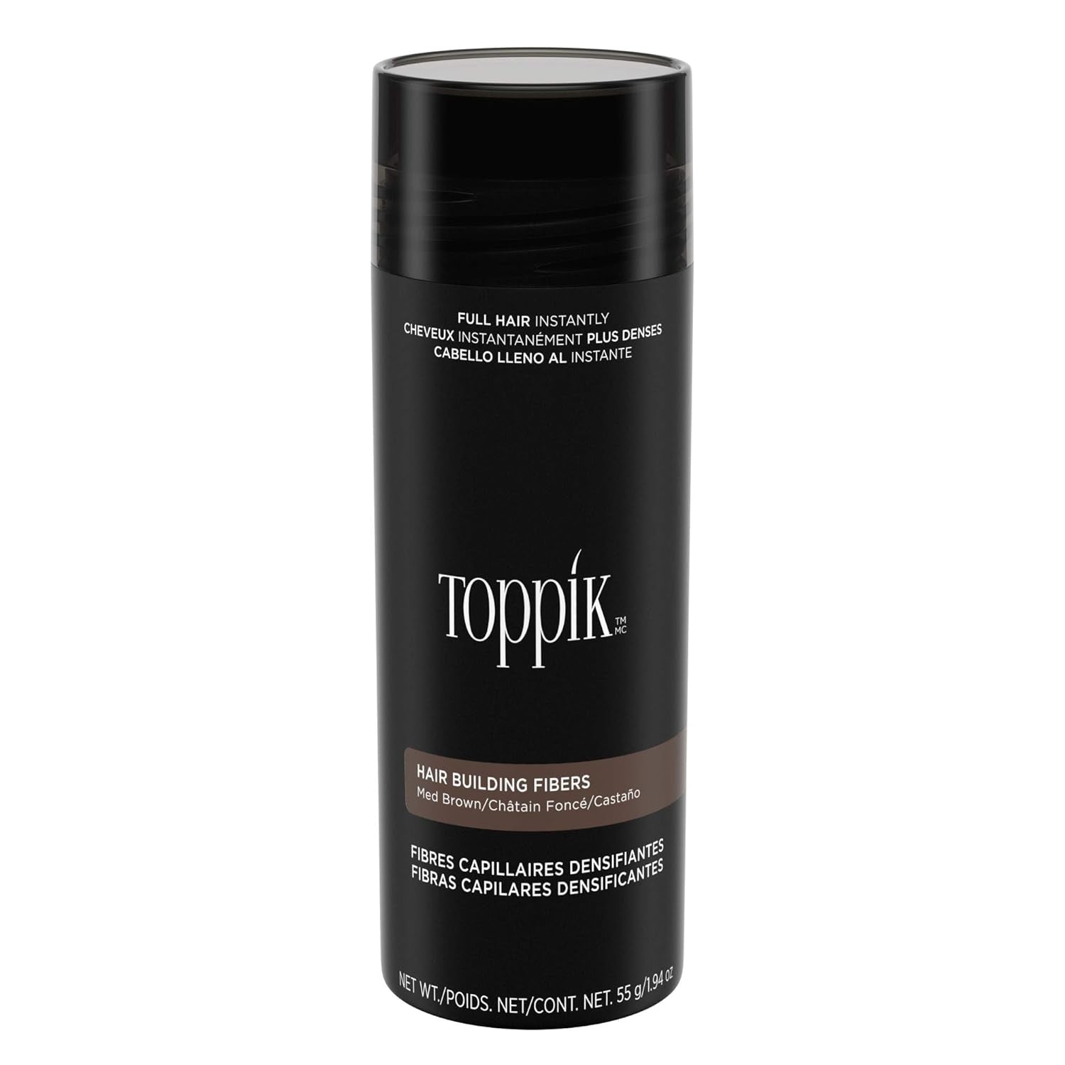 Toppik Hair Building Fibers, Fill in Fine or Thinning Hair Instantly Thicker, Fuller Looking Hair 9 Shades,4 Size Options