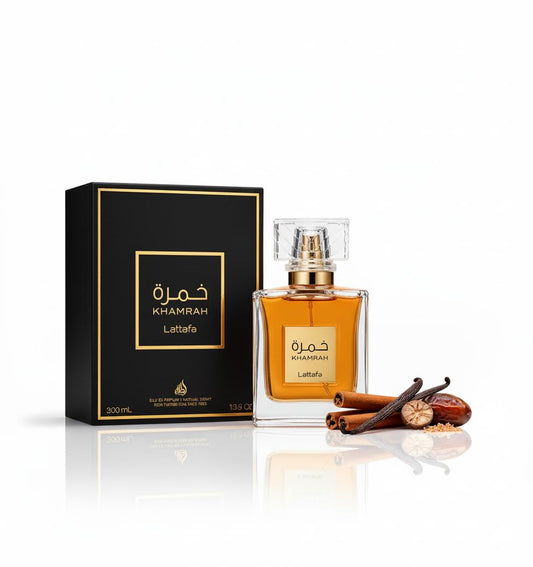 Khamrah - Vanilla, Warm Spicy, Amber, Cinnamon - Eau De Parfum Long-Lasting Fragrance for Unisex, 3.40 Ounce / 100 Ml
